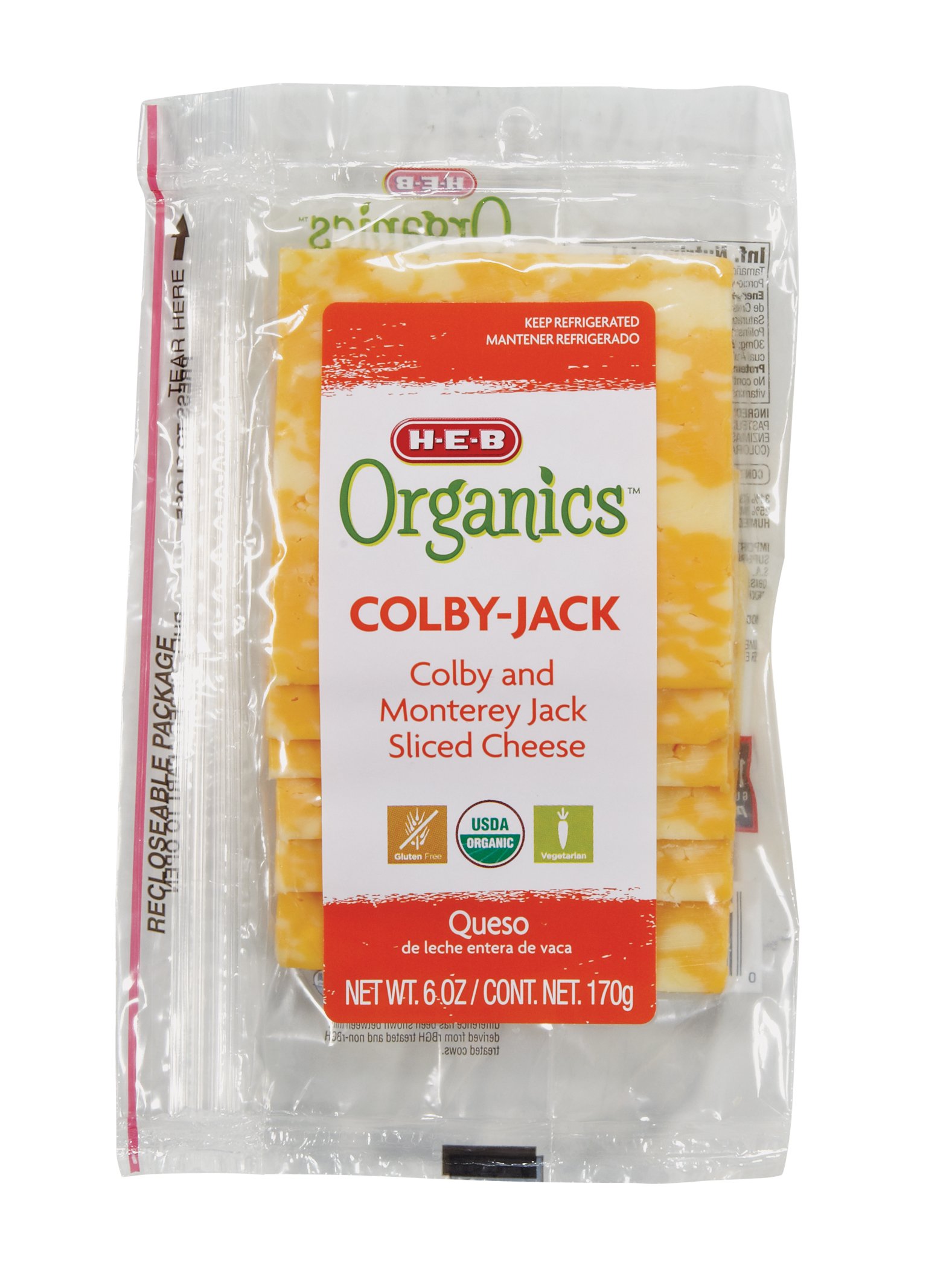 HEB Organics Colby Jack Cheese, Slices Shop Cheese at HEB
