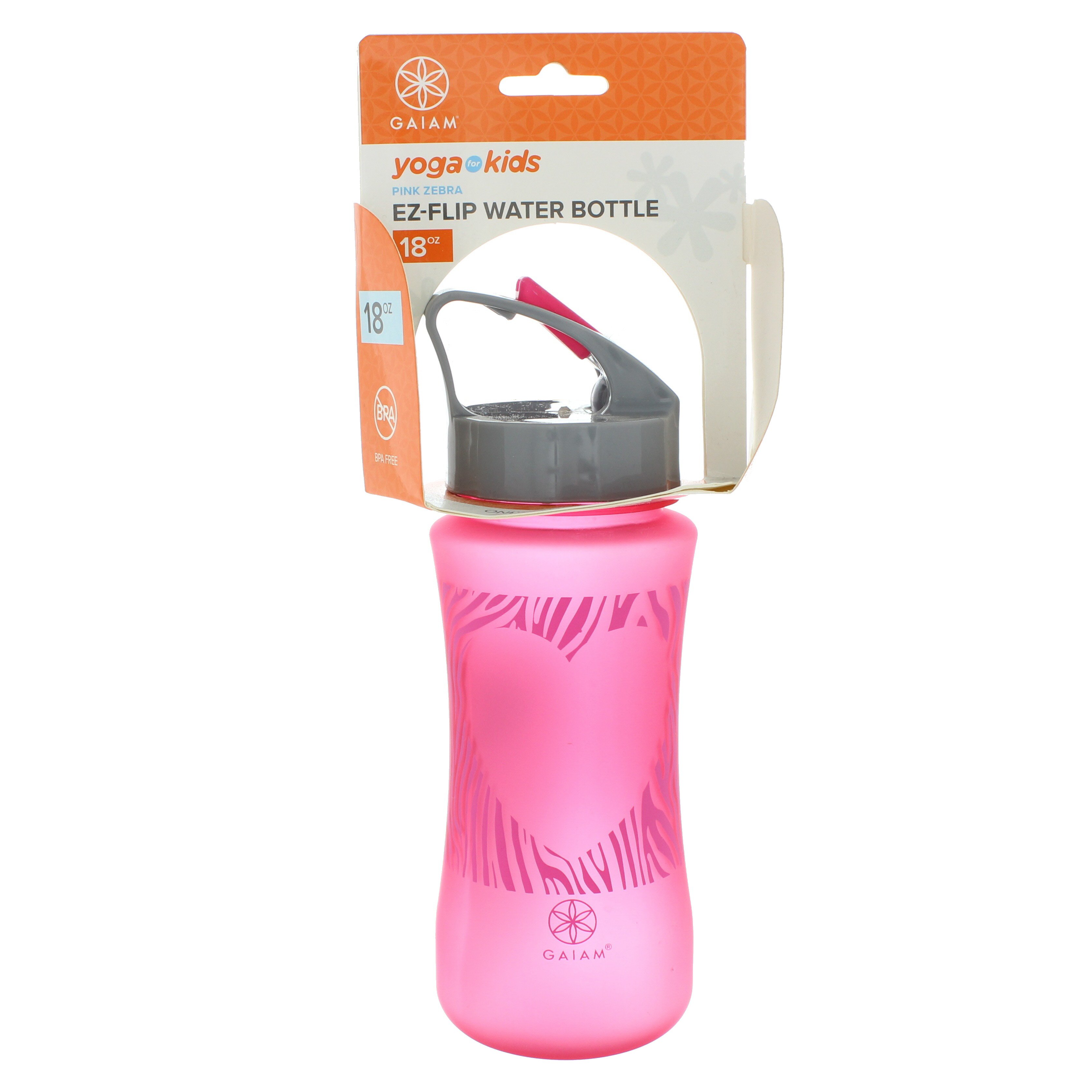Gaiam Kids Pink Zebra Water Bottle, 18 oz Shop Feeding at HEB