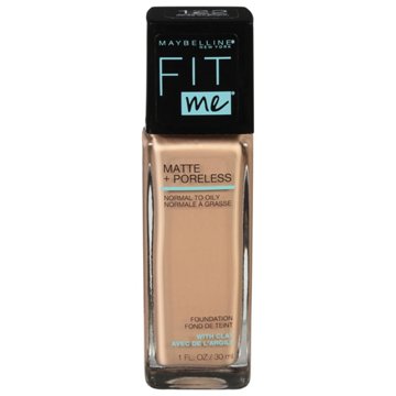 Maybelline Fit Me Matte + Poreless Liquid Foundation - 122 Creamy Beige, 1 oz