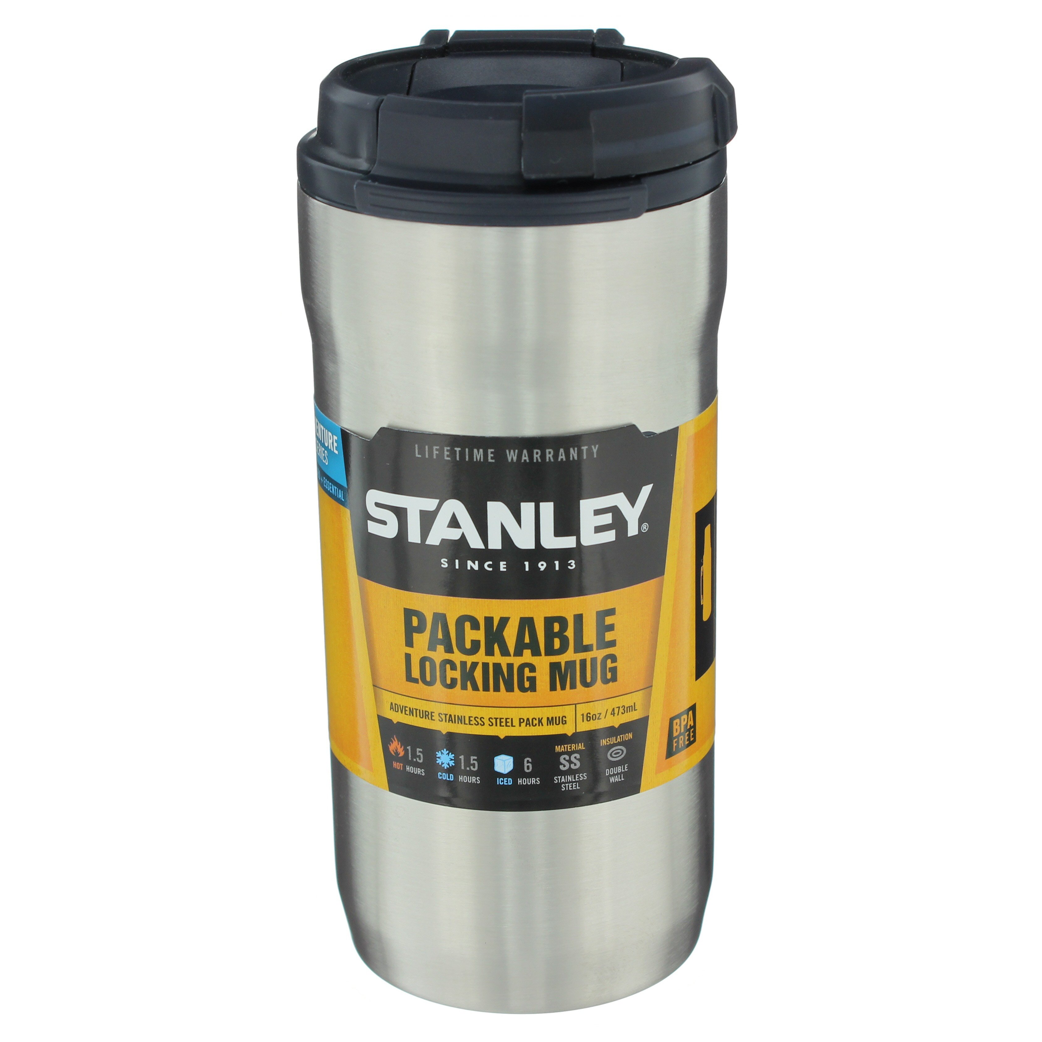 Stanley Adventure 16oz Stainless Steel Pack Mug - Shop Travel & To-Go at  H-E-B