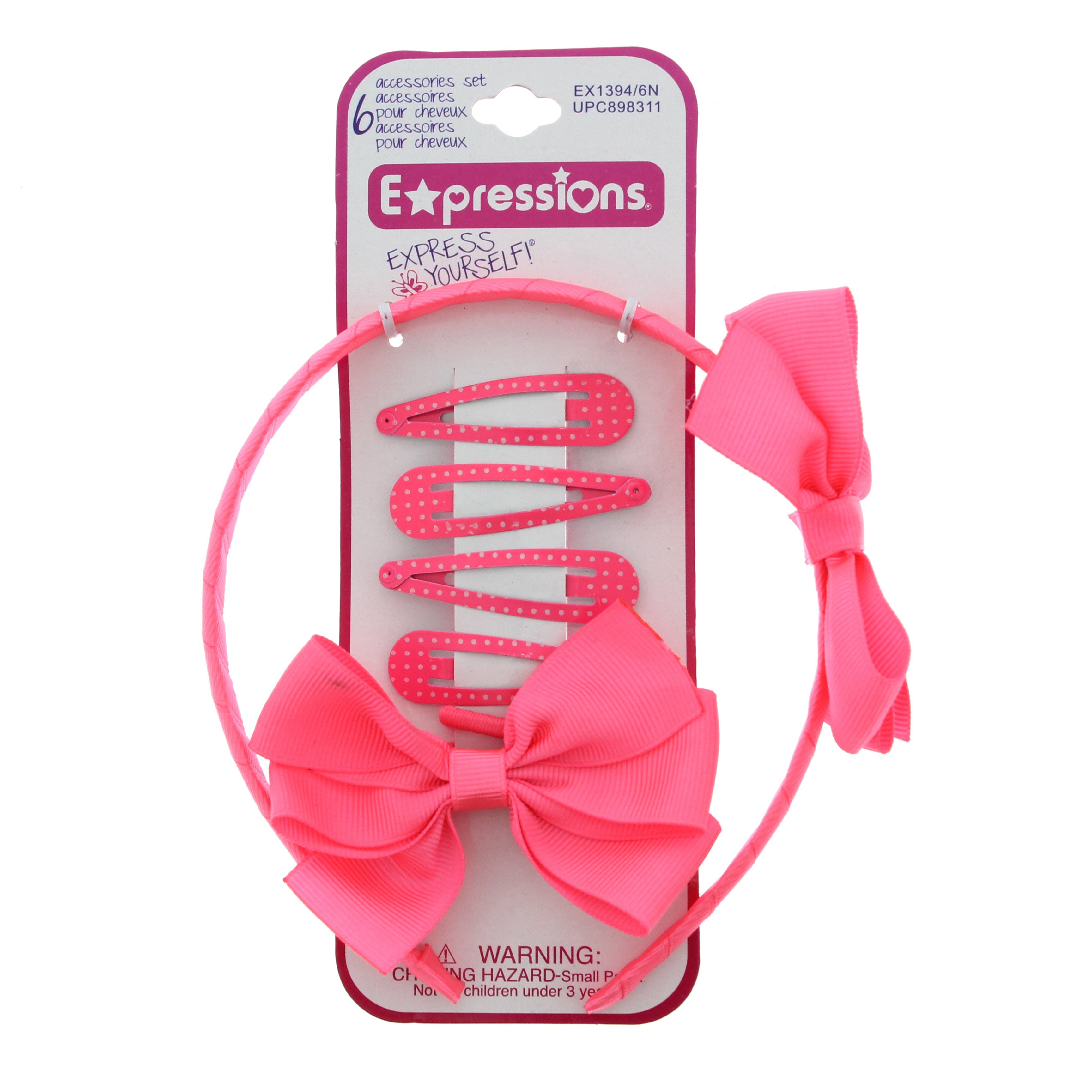 Expressions Hair Accessories Neon Set 6 Piece Shop Hair Accessories