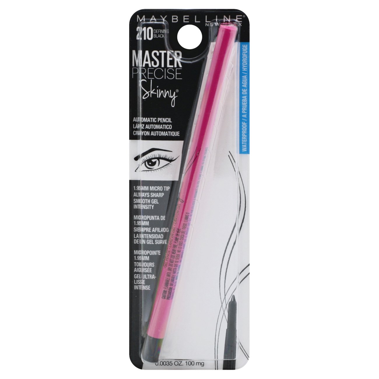 Maybelline Master Precise Skinny Gel Eyeliner Pencil, Defining Black