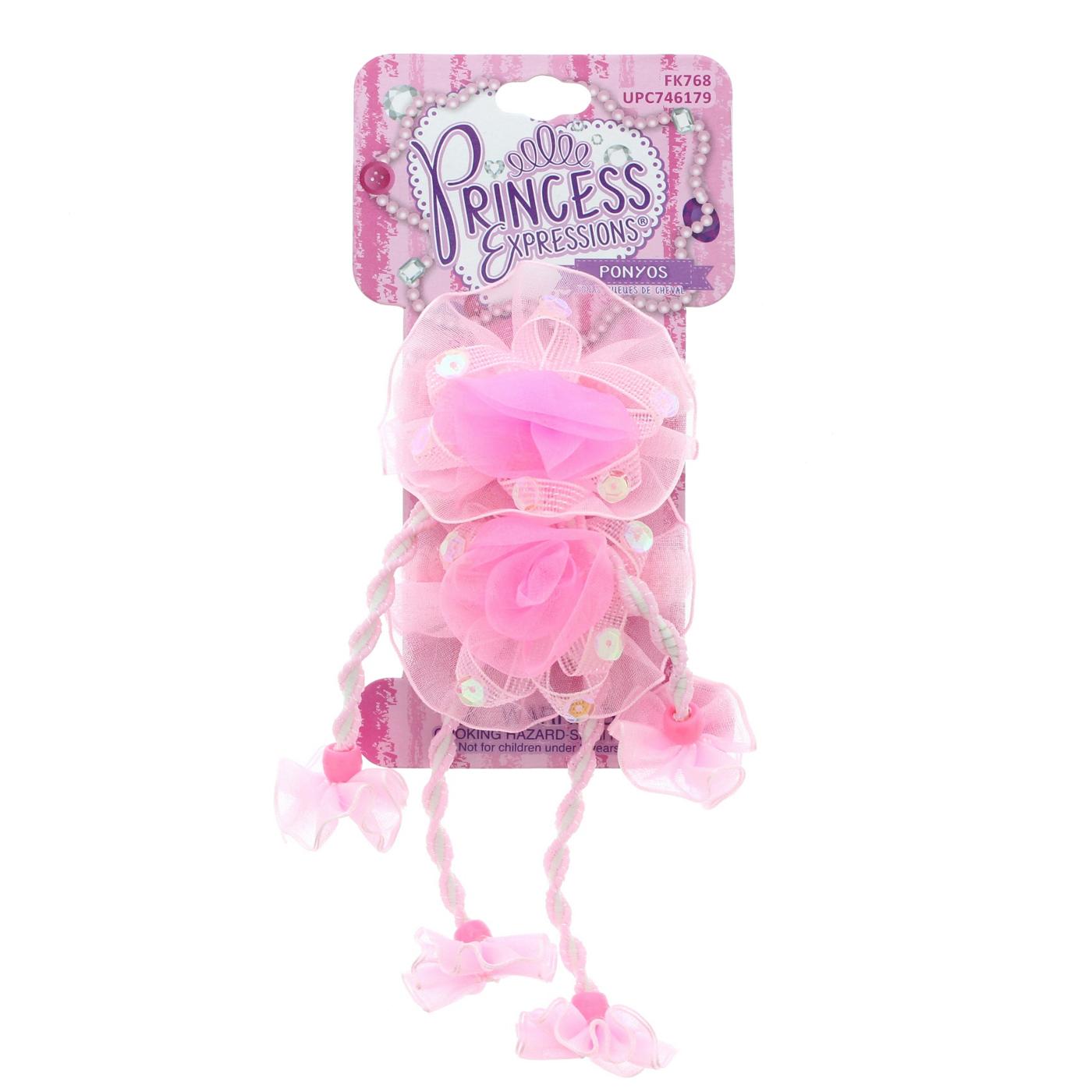 Expressions Princess Chiffon Ponyo 2 Piece, Assorted Colors; image 2 of 4