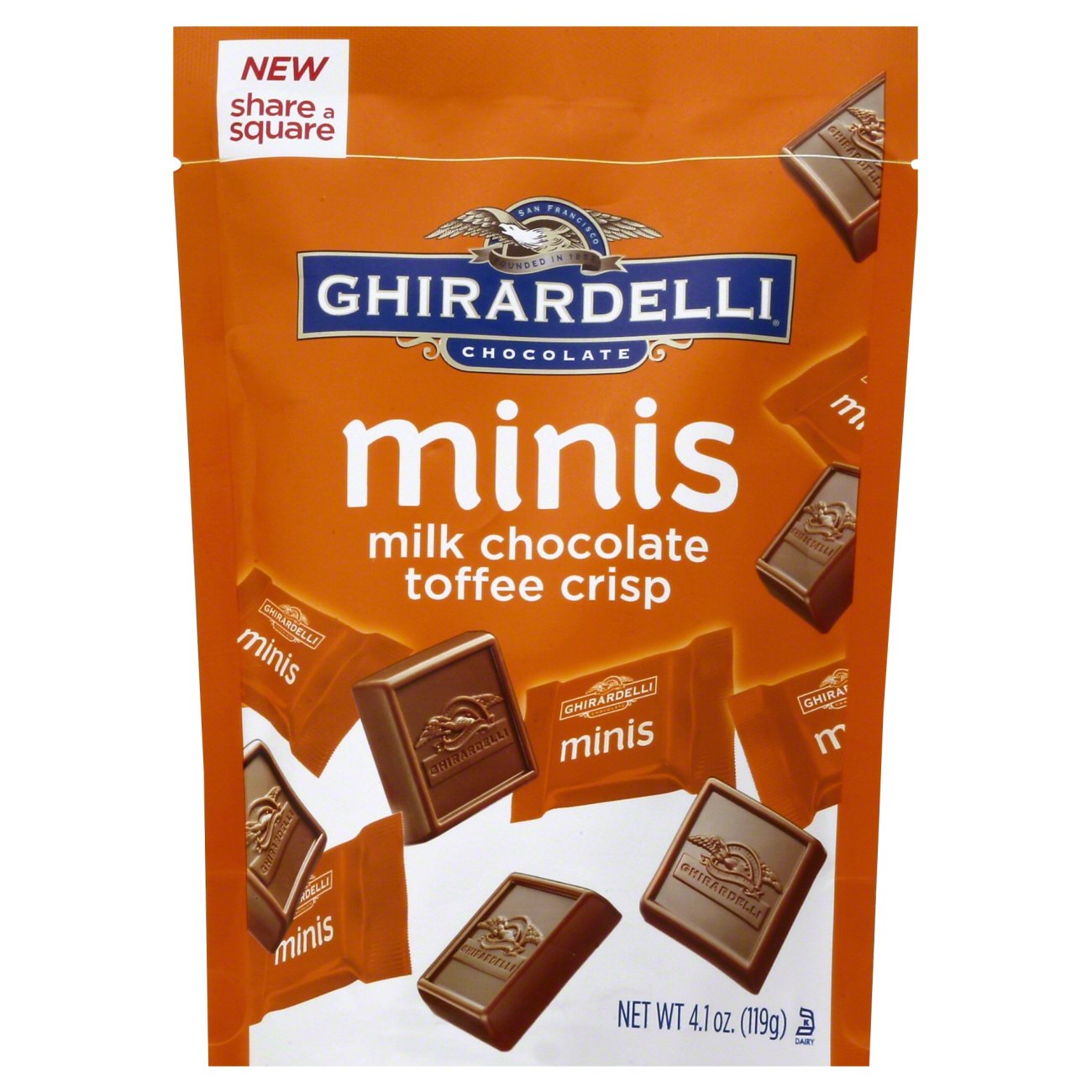 Ghirardelli Chocolate Milk Chocolate Toffee Crisp Minis Shop