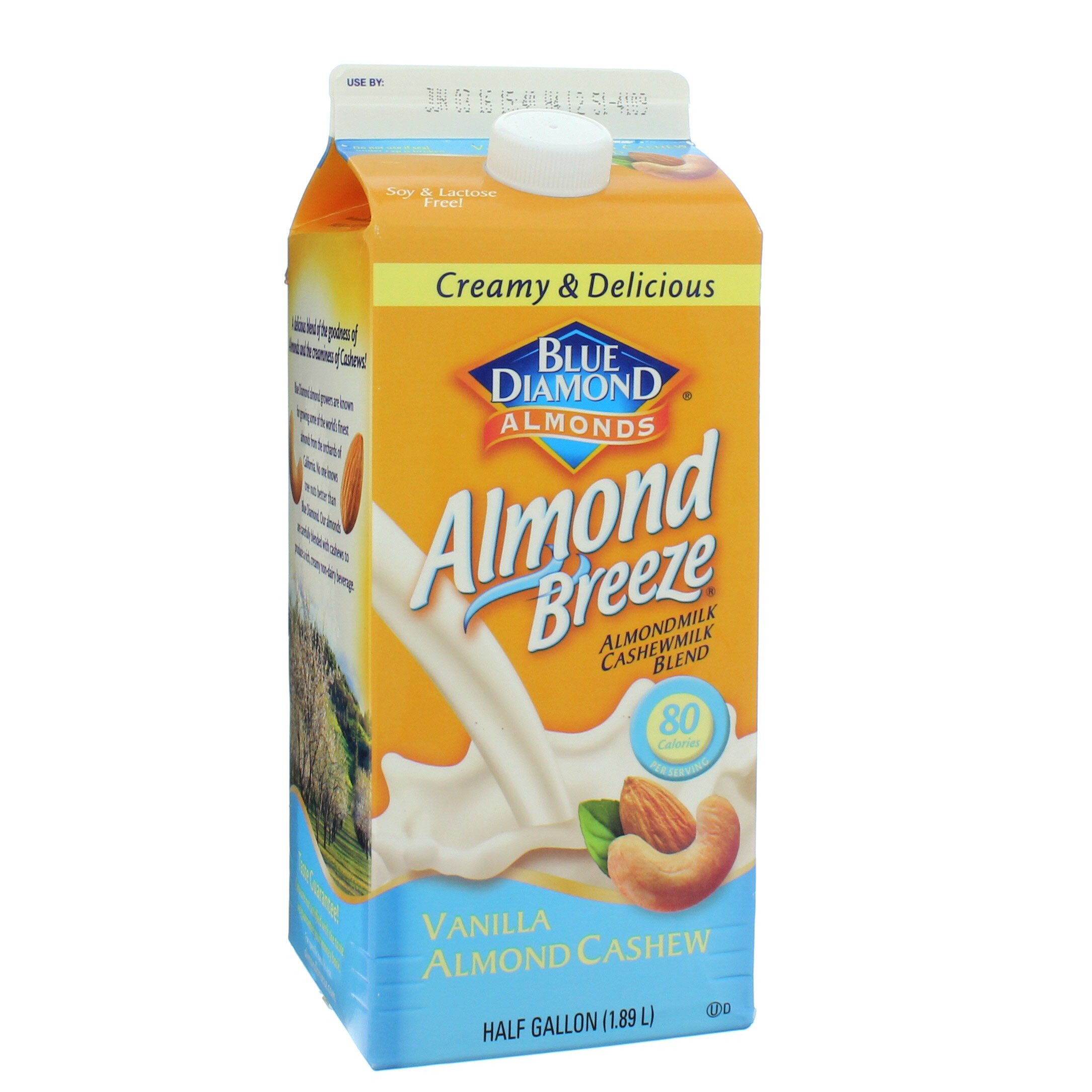 Blue Diamond Almond Breeze, Vanilla Almond and Cashew Blend Shop Milk