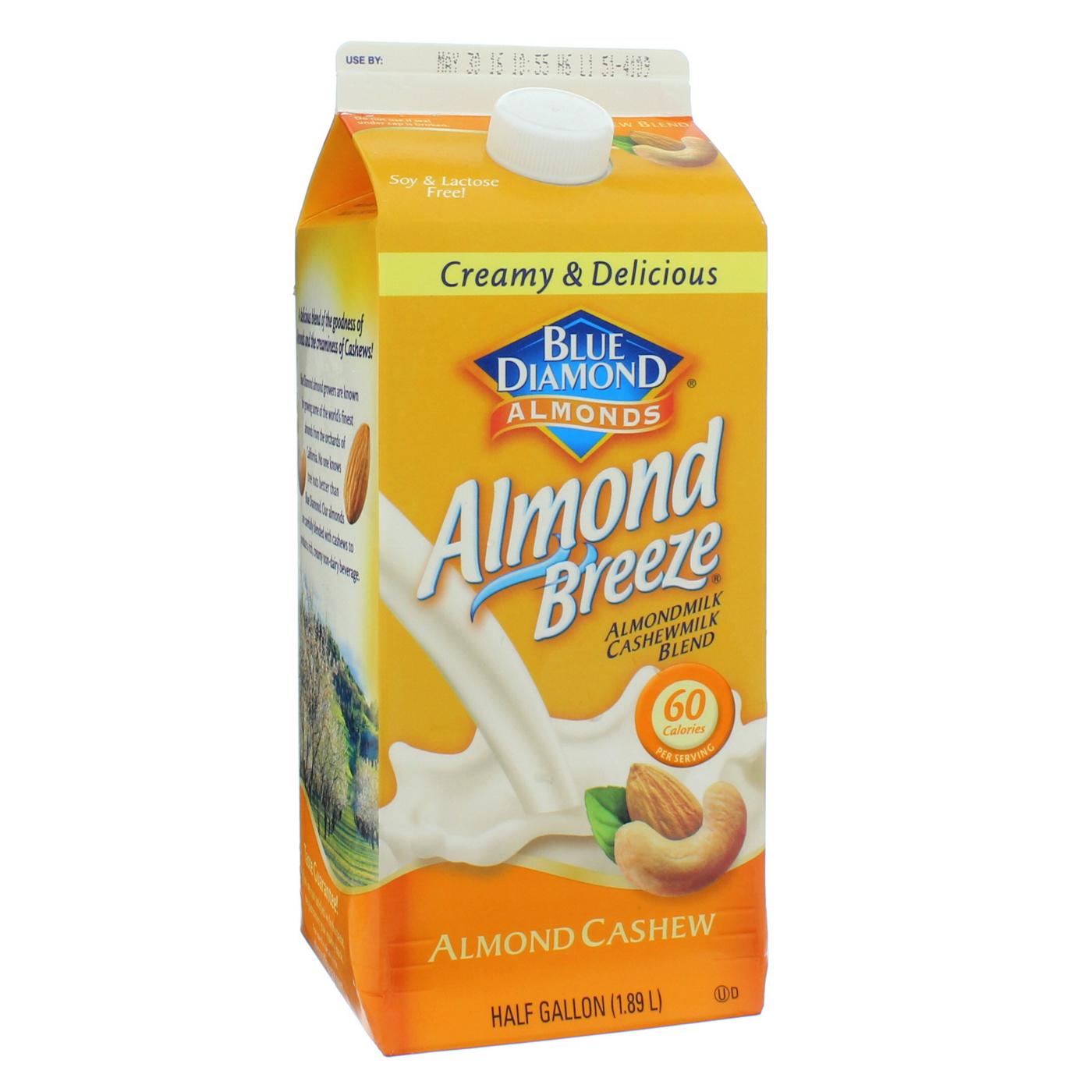 Blue Diamond Almond Breeze, Original Almond and Cashew Blend Shop