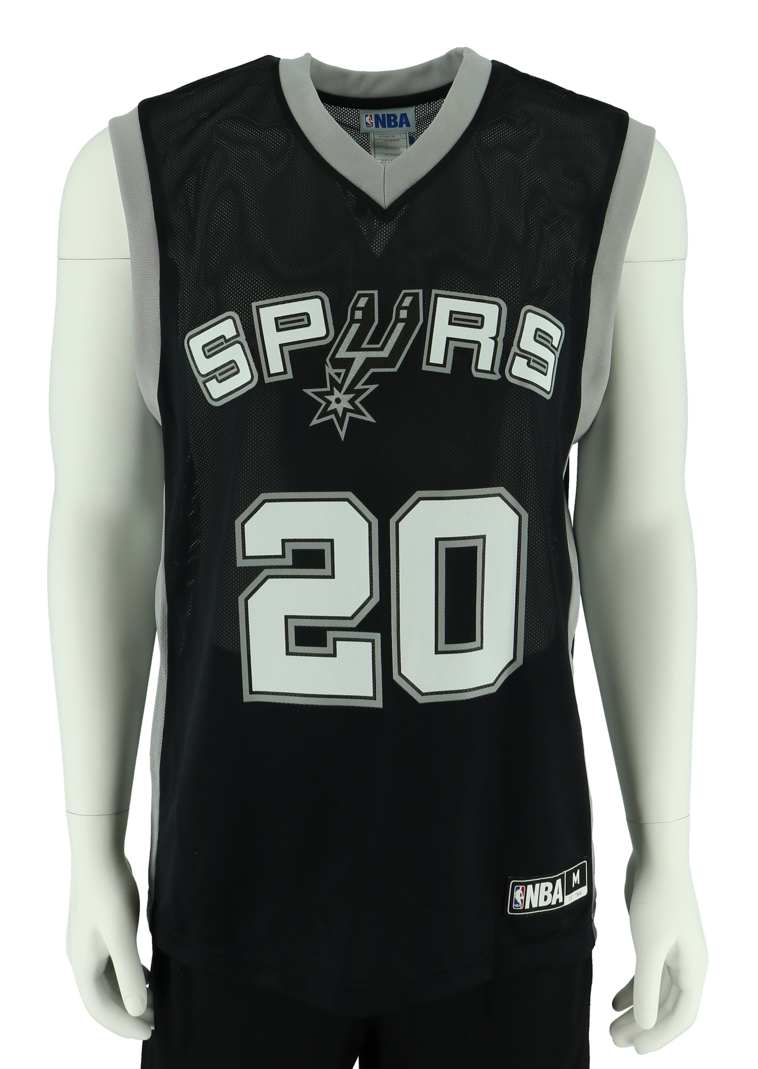 San Antonio Spurs #20 Manu Ginobili, Black - Shop Team apparel at