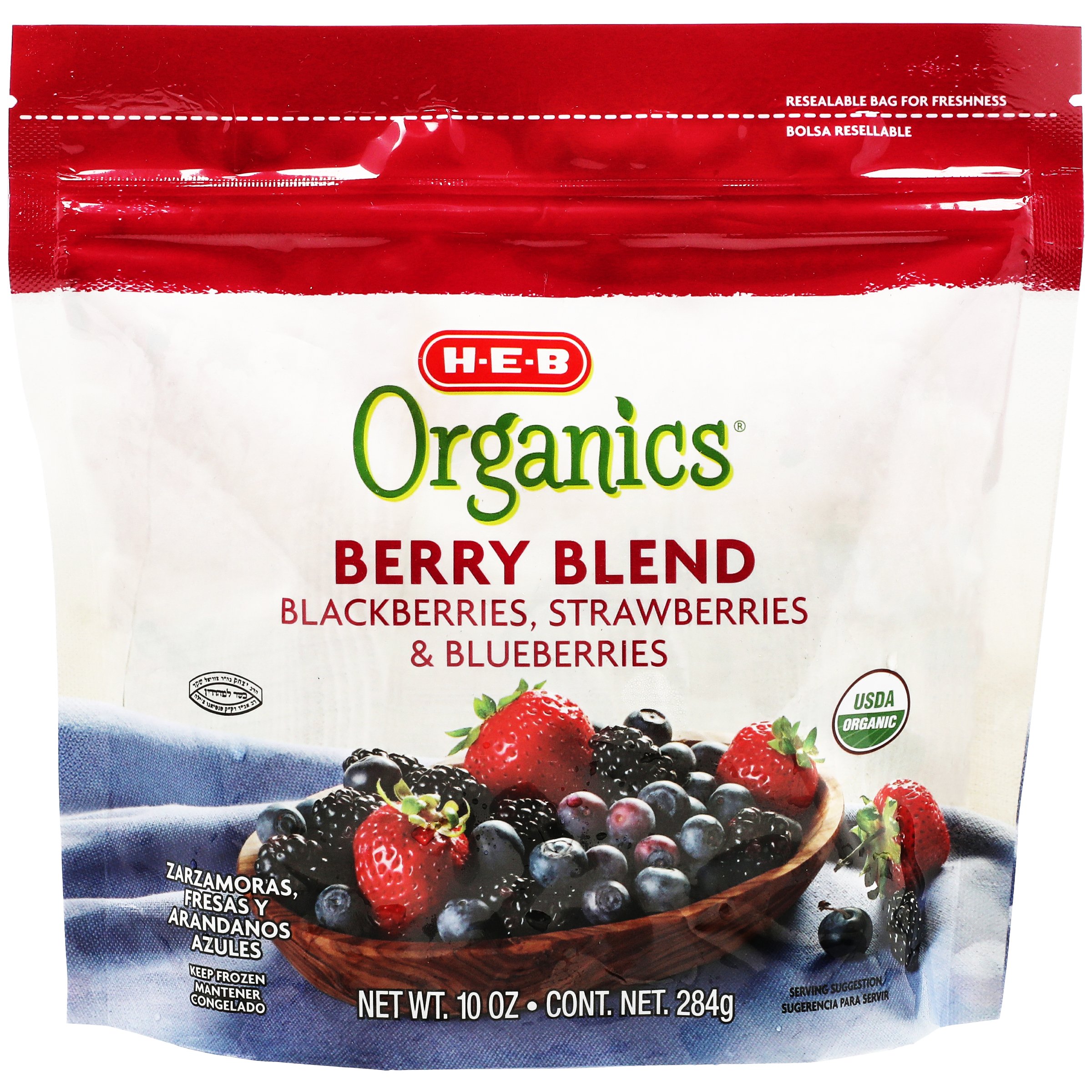 H-E-B Organics Frozen Berry Blend - Shop Berries & Cherries at H-E-B