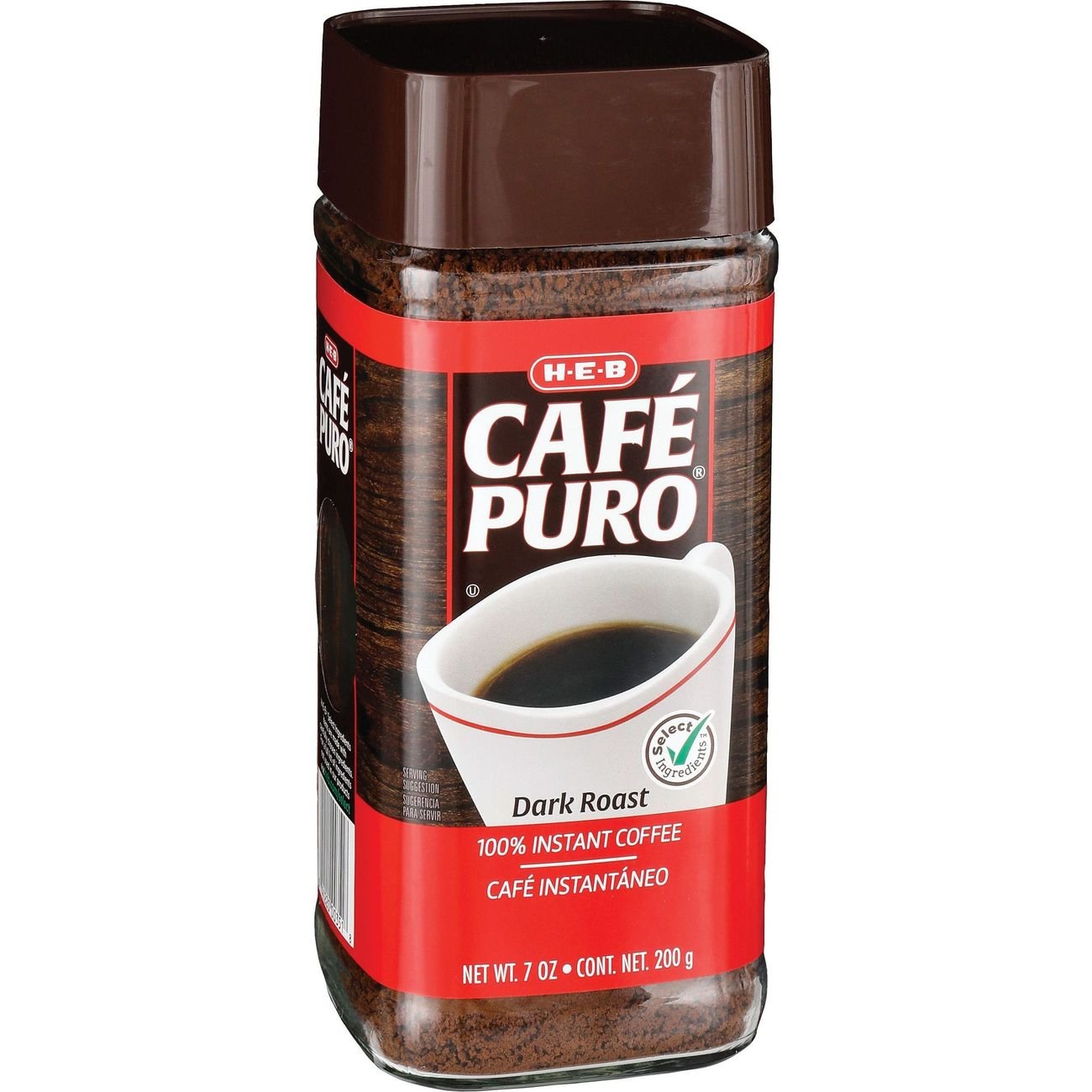 HEB Cafe Puro Dark Roast Instant Coffee Shop Coffee at HEB