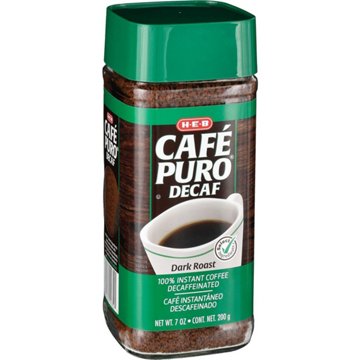 H-E-B Cafe Puro Instant Decaf Coffee