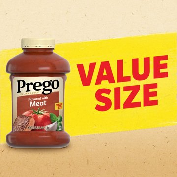 Prego Flavored With Meat Pasta Sauce, 67 oz