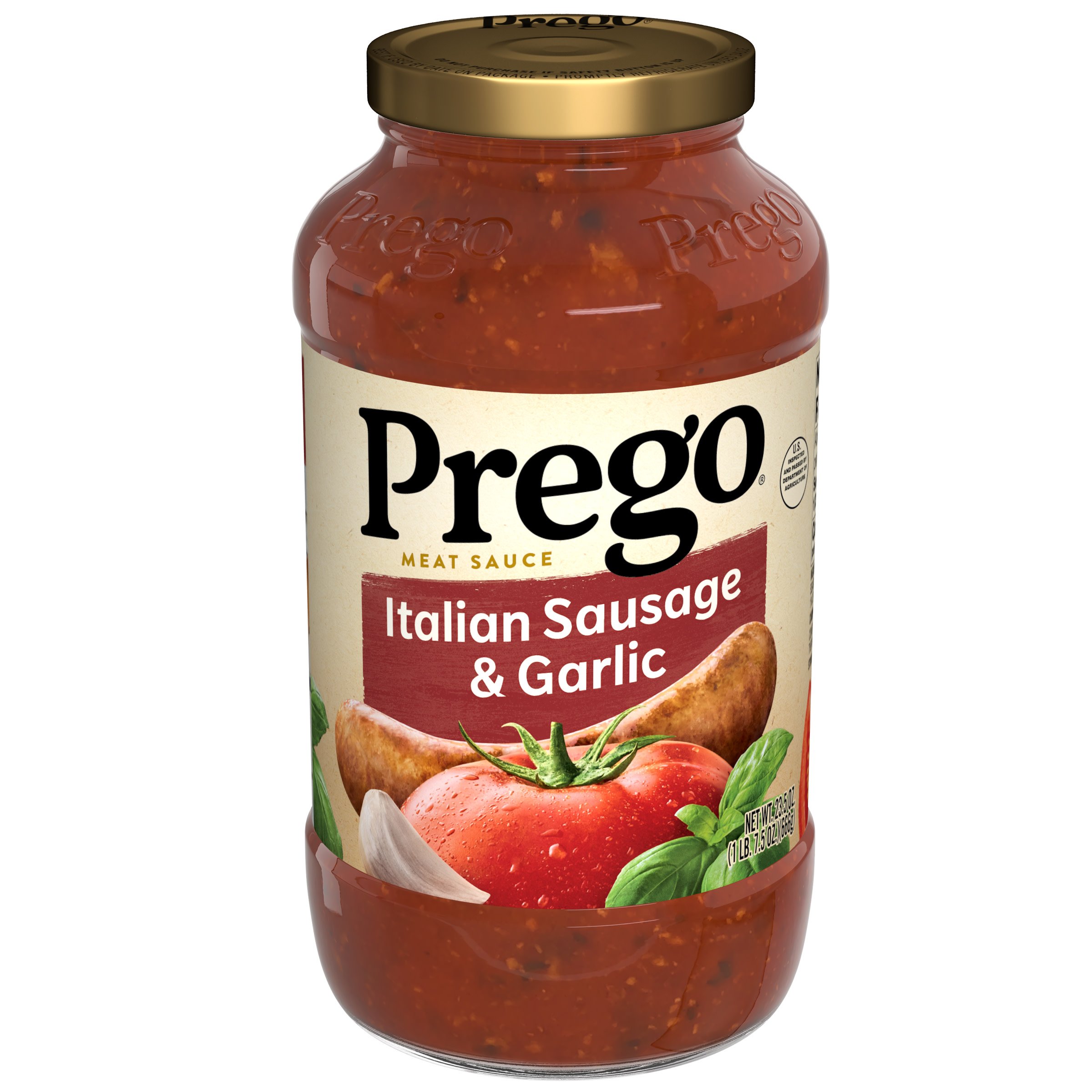 Prego Italian Sausage & Garlic Meat Sauce - Shop Pasta ...