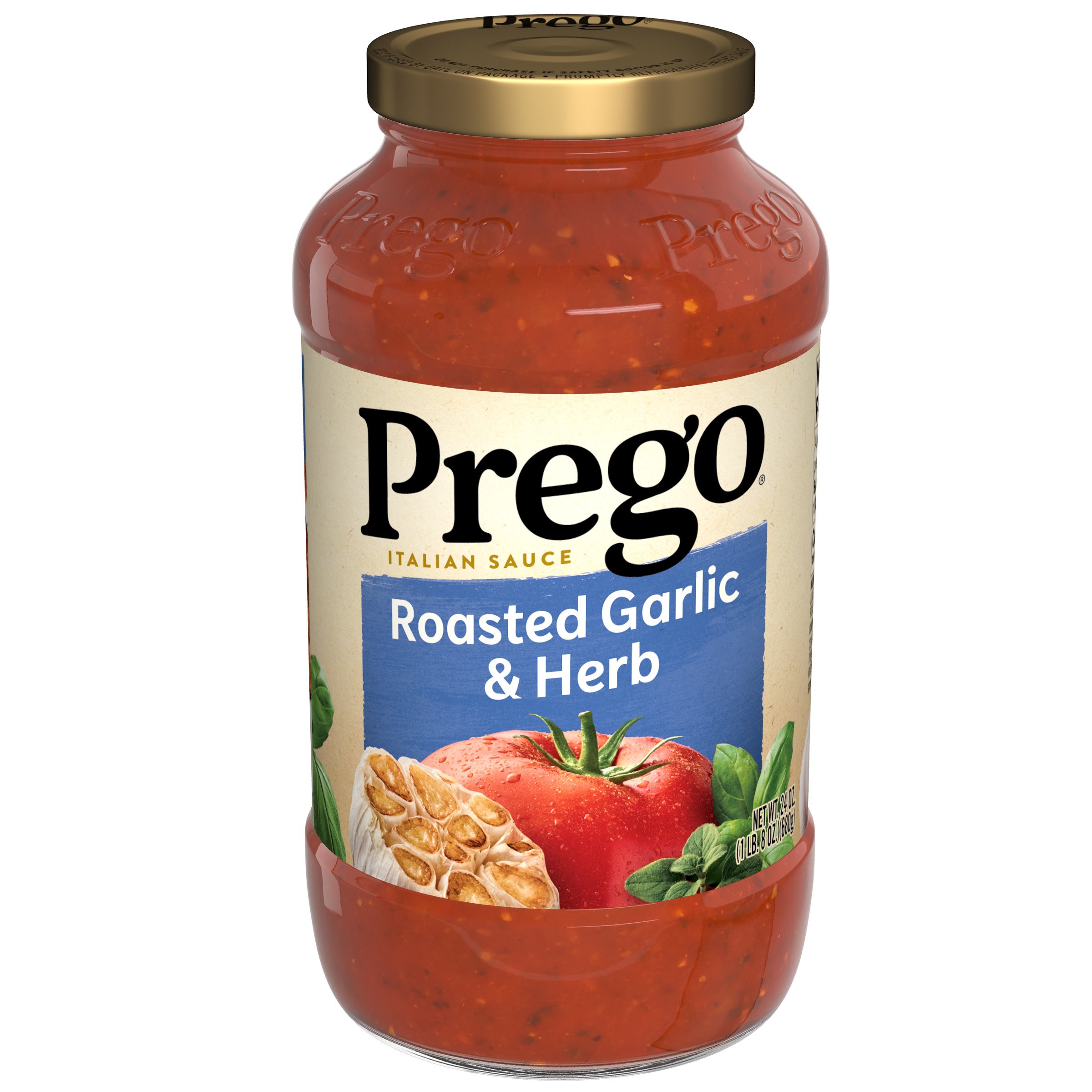 Prego Roasted Garlic Herb Pasta Sauce Shop Sauces Marinades At H E B