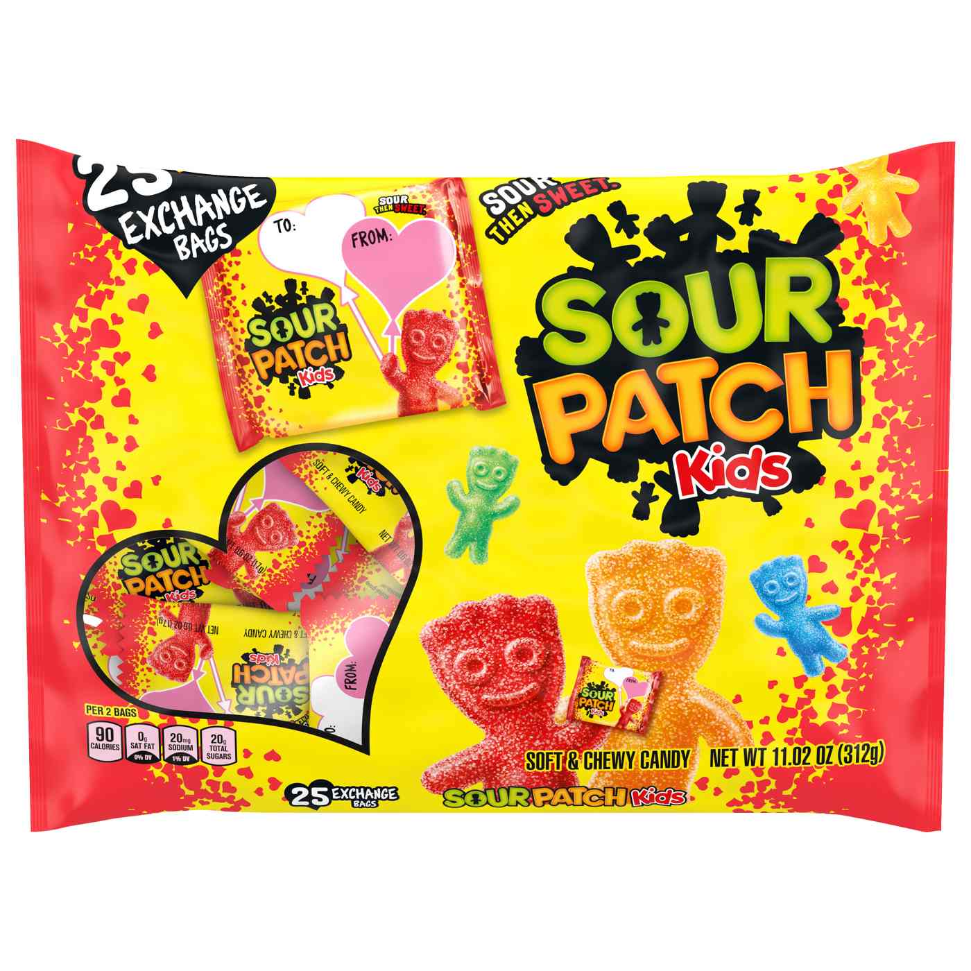 Sour Patch Kids Treat Size Valentine Exchange Candy; image 1 of 2