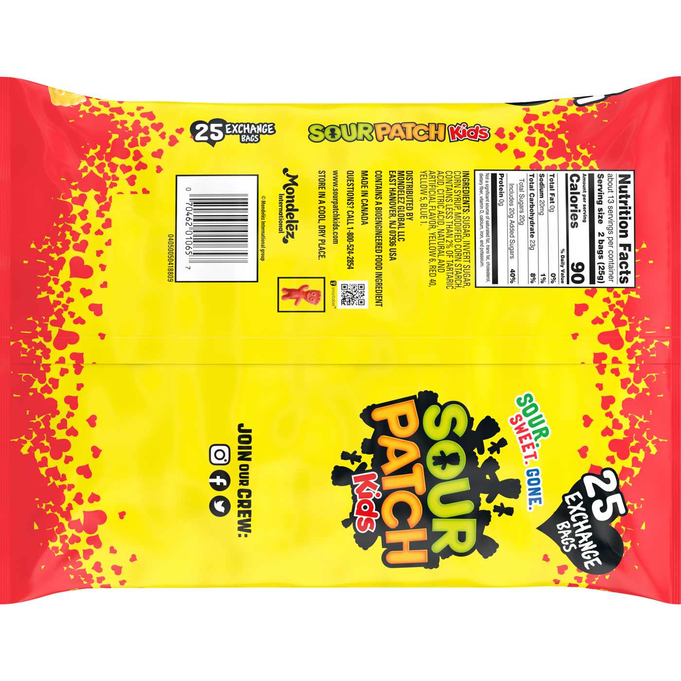 Sour Patch Kids Treat Size Valentine Exchange Candy; image 2 of 2