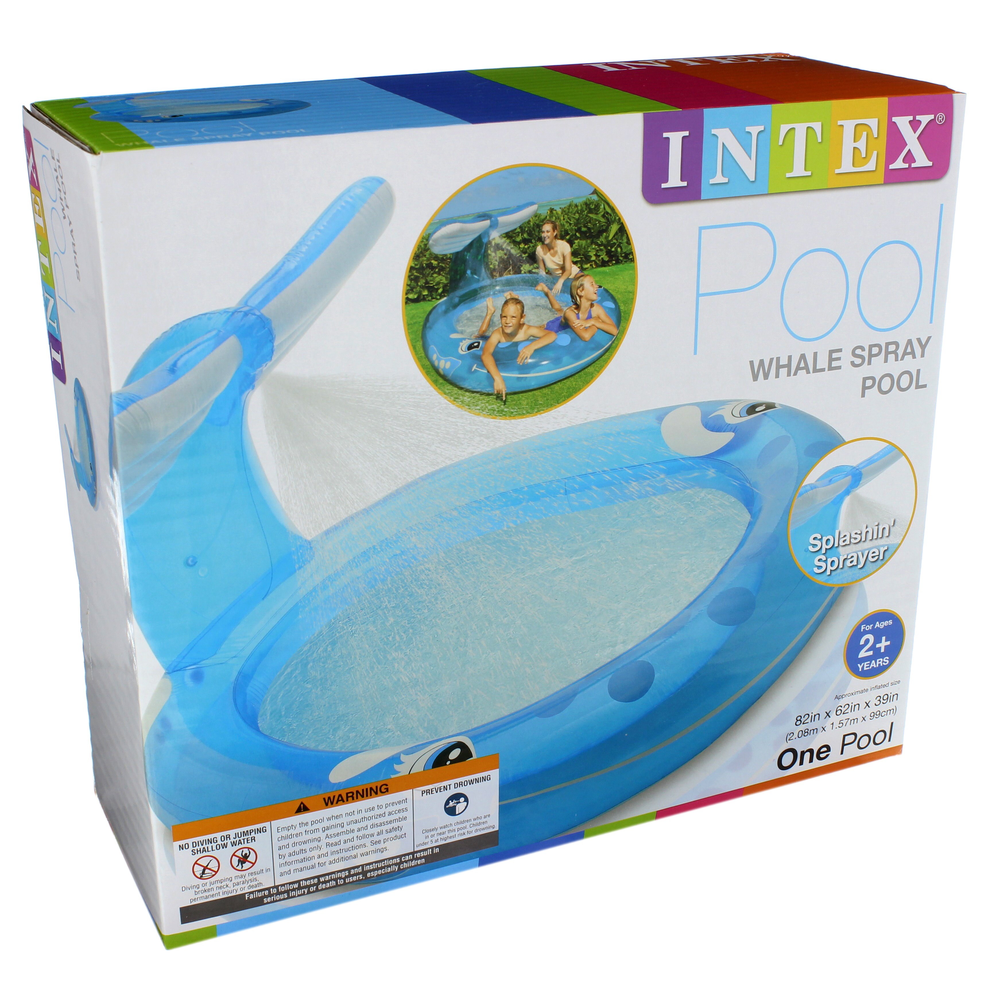 Intex Recreation Whale Spray Pool Shop Kiddie Pools at HEB