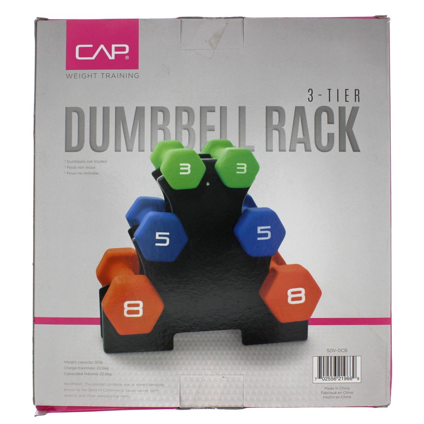 CAP 3-Tier Dumbbell Rack; image 2 of 2