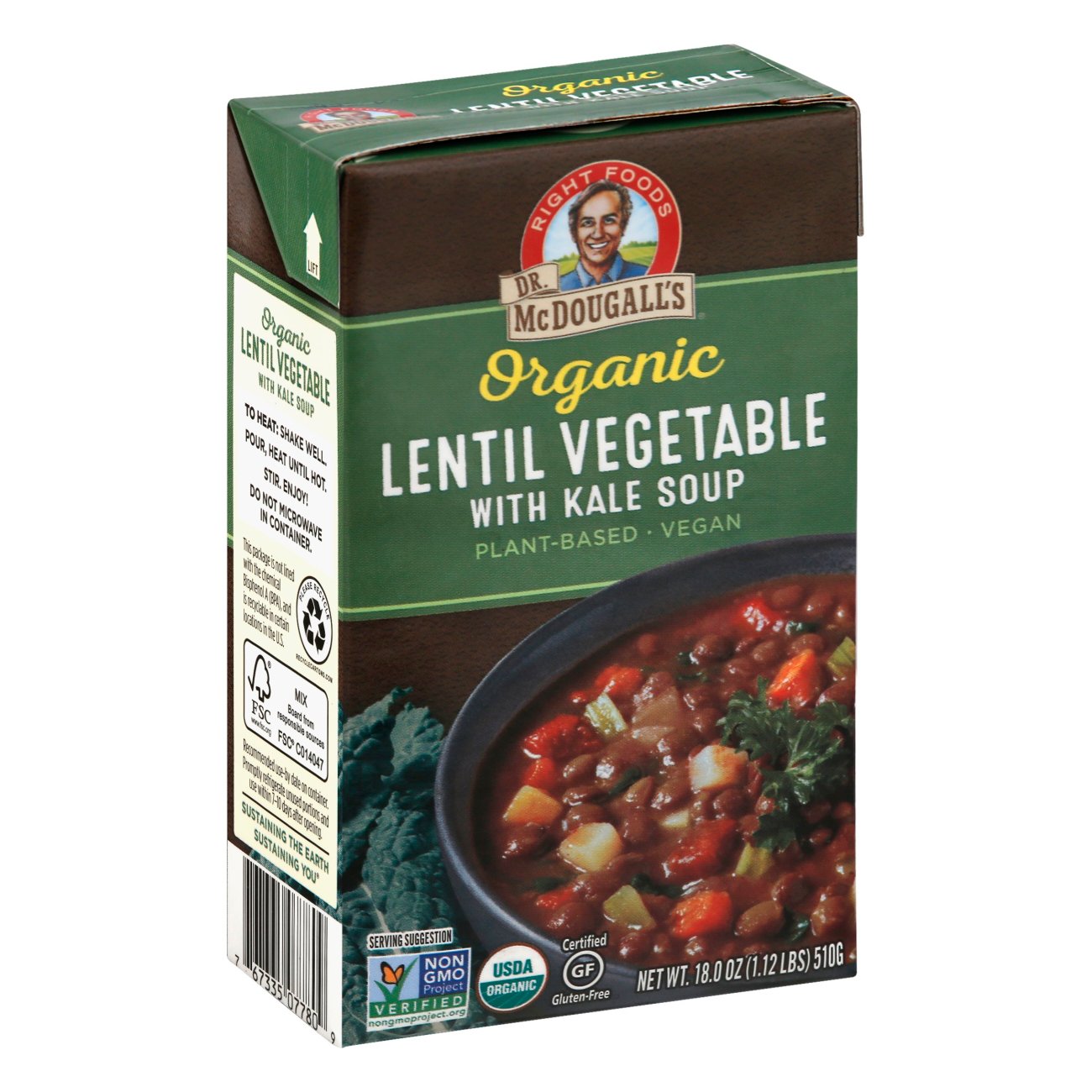 Dr McDougall's Right Foods Lentil Vegetable Soup - Shop Soups & chili ...