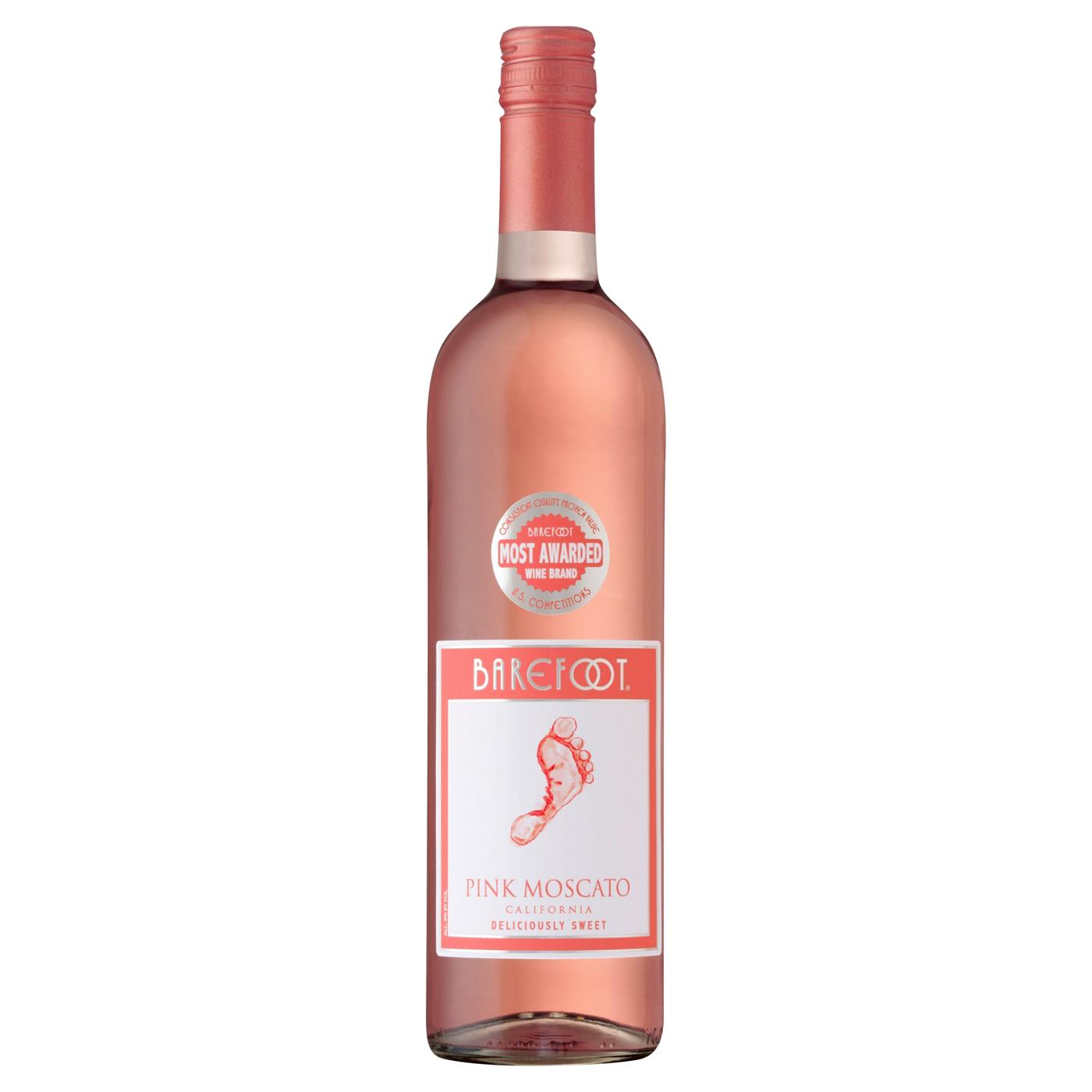 Barefoot Pink Moscato Wine; image 1 of 4