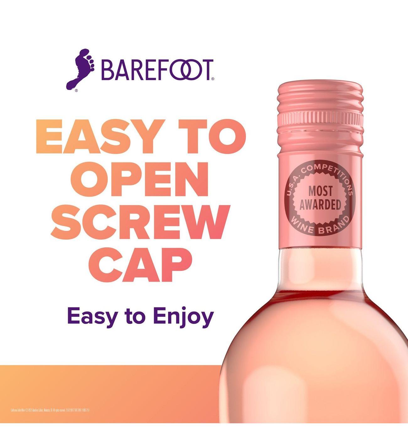 Barefoot Pink Moscato Wine; image 2 of 7