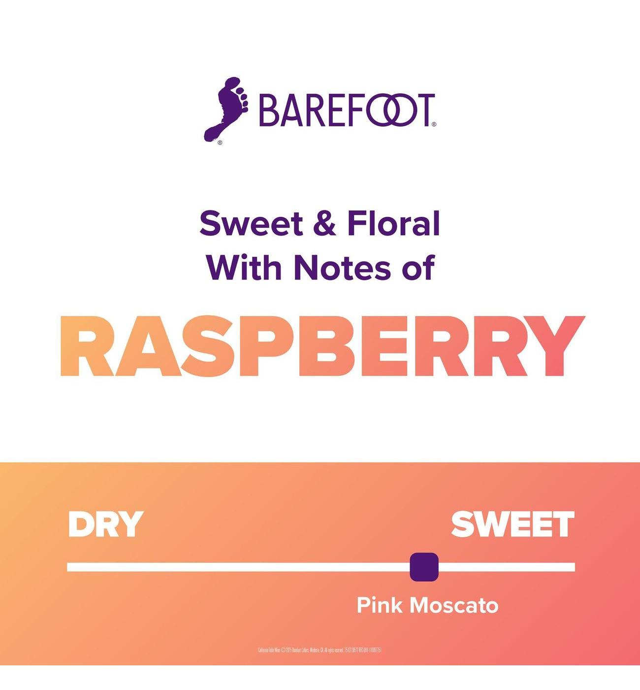 Barefoot Pink Moscato Wine; image 3 of 7