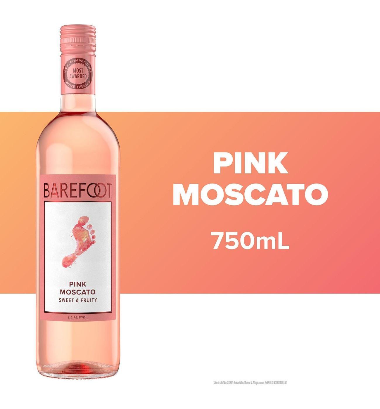 Barefoot Pink Moscato Wine; image 5 of 7