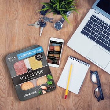 Hillshire Snacking Protein Small Plates - Italian Dry Salame, Gouda Cheese & Toasted Rounds, 2.76 oz