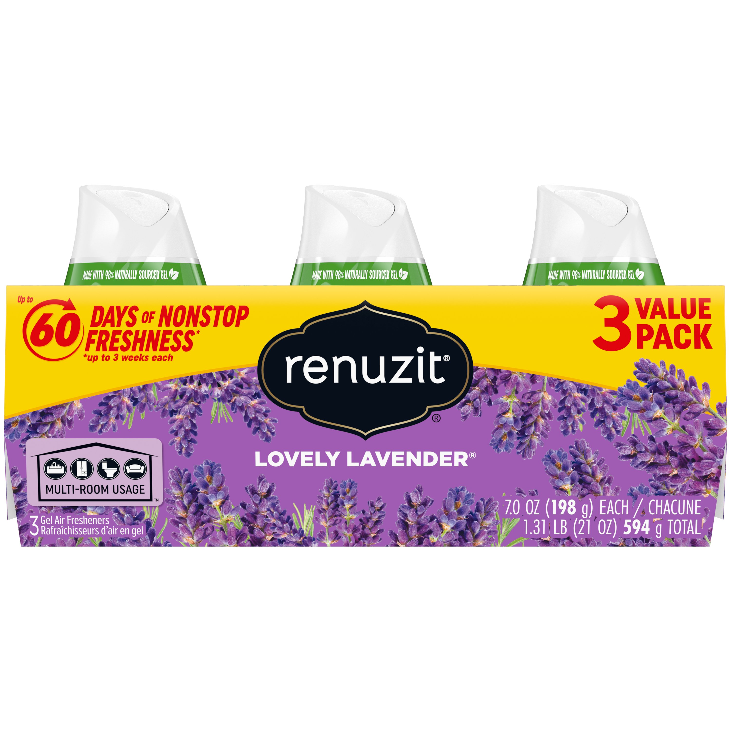 Renuzit Lovely Lavender Gel Air Fresheners Shop Air fresheners at HEB