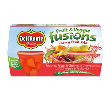 Del Monte Cherry Fruit Trio Fruit & Veggie Fusions - Shop Mixed Fruit ...