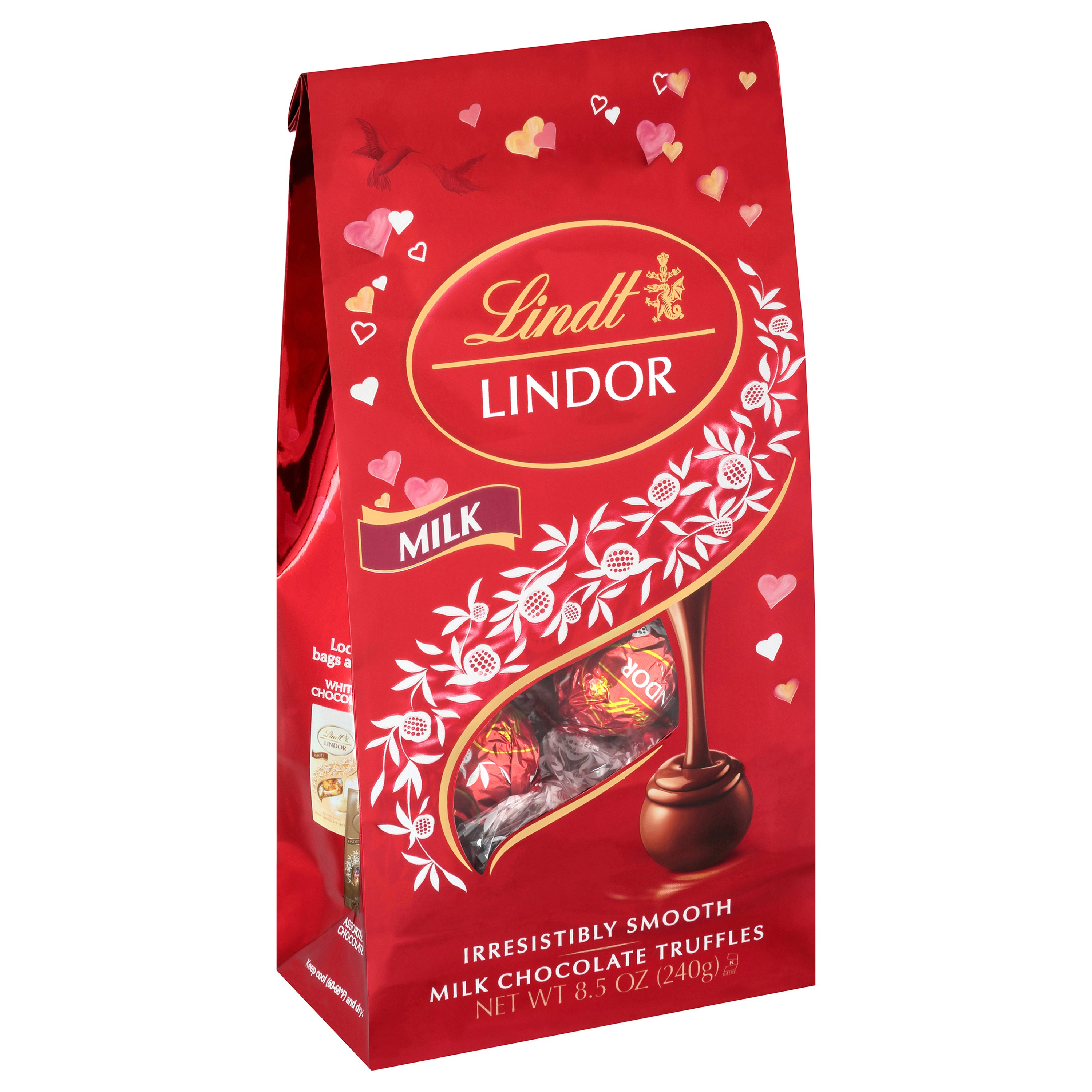 Lindt Lindor Milk Chocolate Truffles Valentine Bag Shop Candy At H E B 5796