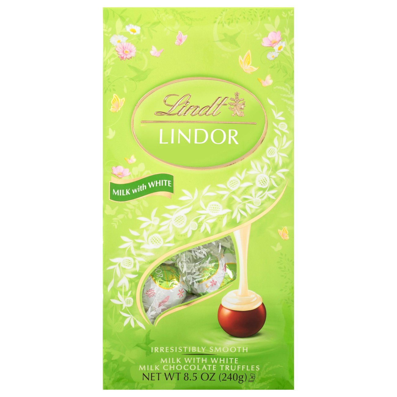 Lindt Lindor Milk And White Chocolate Truffles Spring Bag Shop Candy At H E B 6639