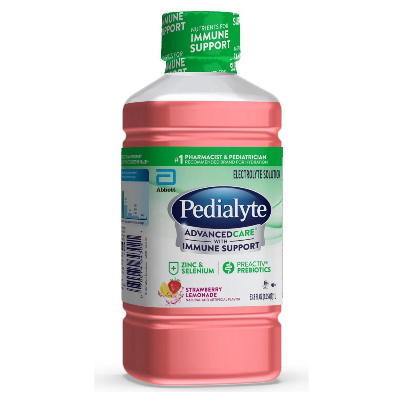 Pedialyte AdvancedCare Electrolyte Solution - Strawberry Lemonade; image 2 of 9