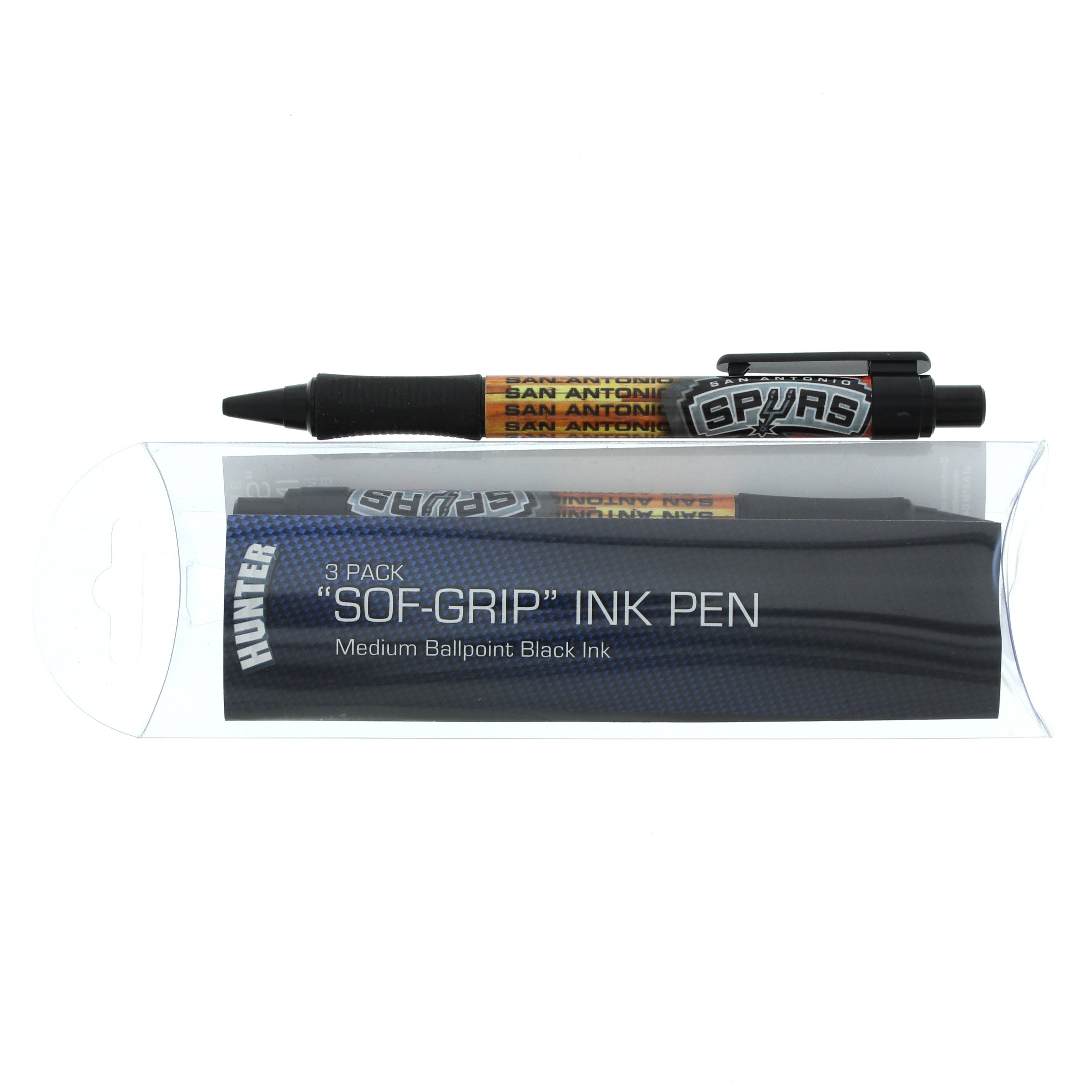 San Antonio Spurs 3PK Ballpoint Pens Shop School & Office Supplies at