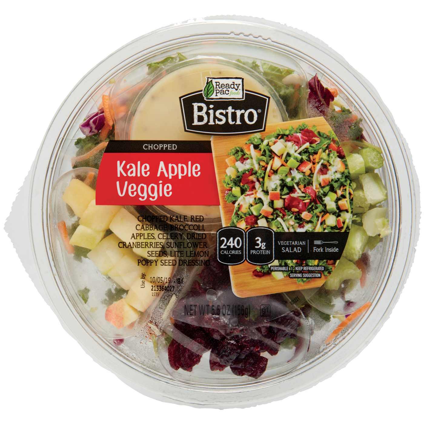 Bistro Kale, Apple, and Veggie Chopped Salad Bowl; image 1 of 2