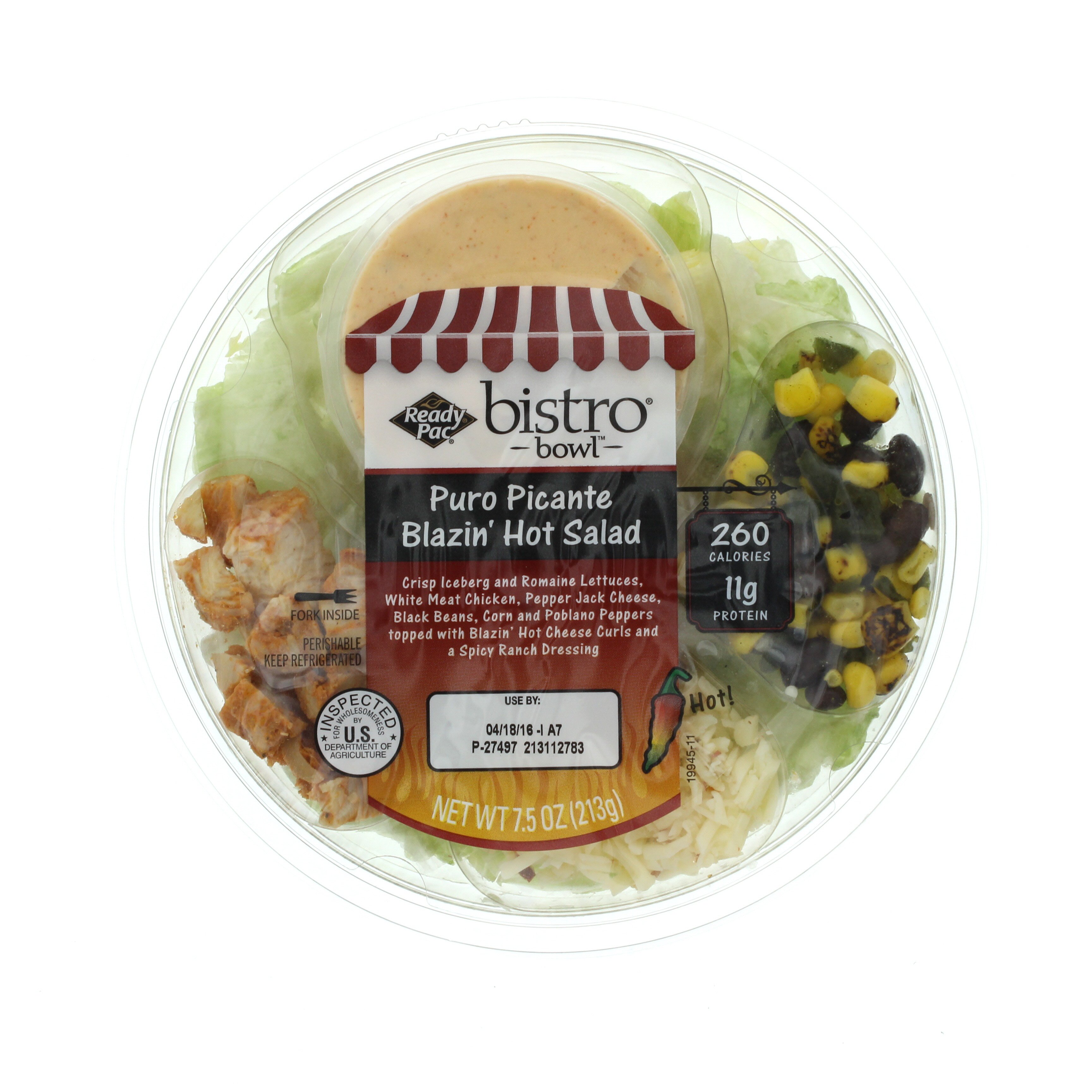 Ready Pac Bistro Bowl Puro Picante Blazin' Hot Salad Shop Salads at HEB