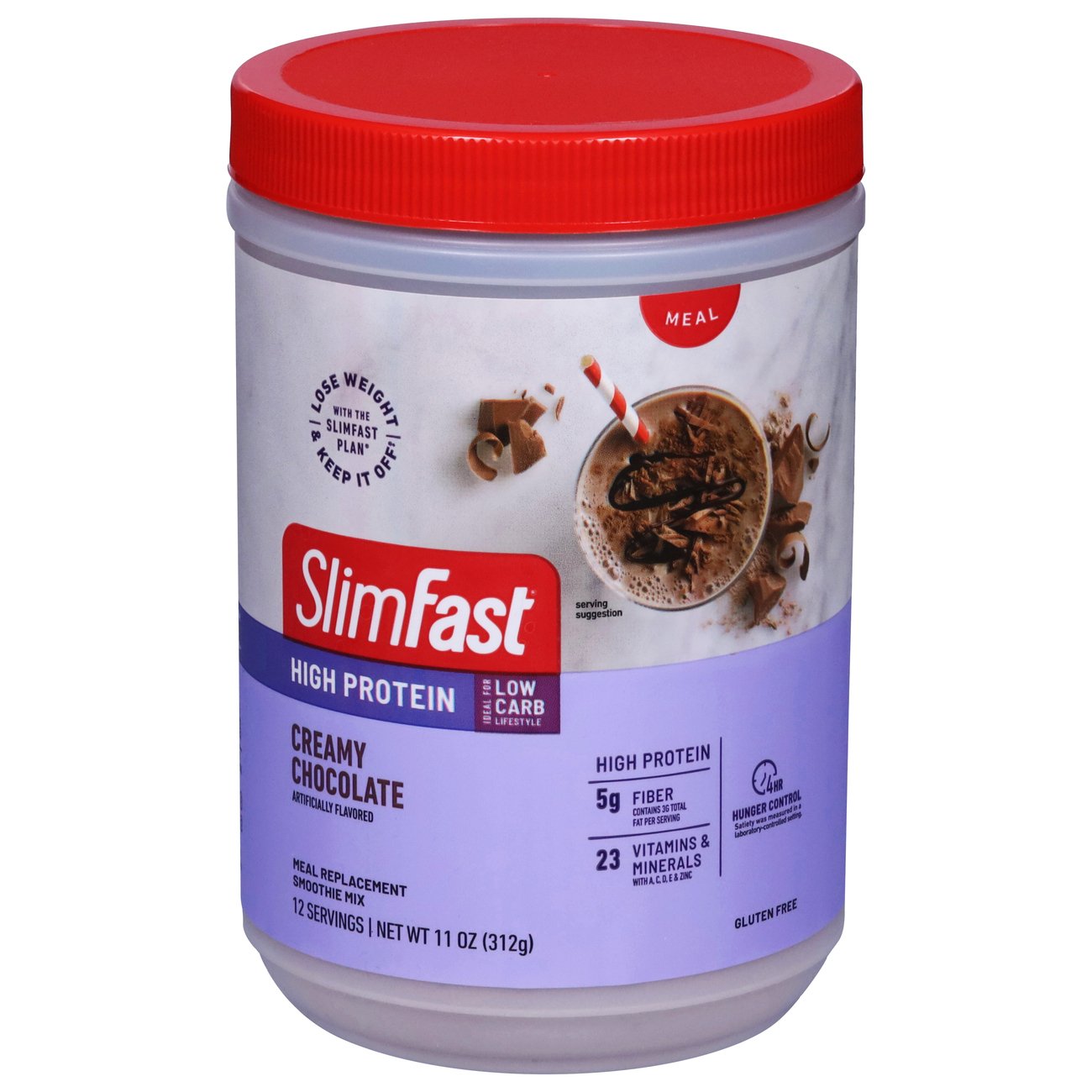 SlimFast High Protein Meal Replacement Smoothie Mix Creamy Chocolate