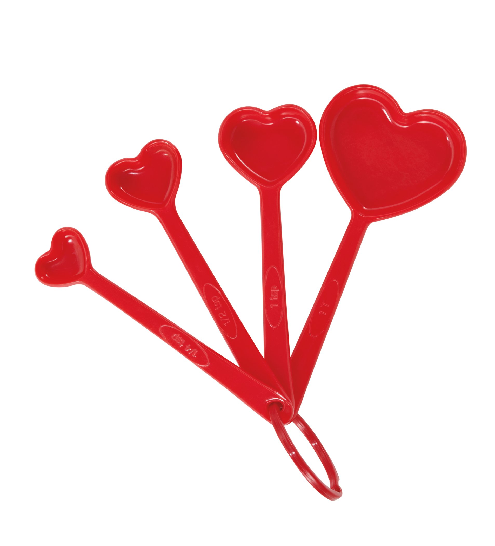 Holiday Market Heart Measuring Spoons Shop Utensils & gadgets at HEB