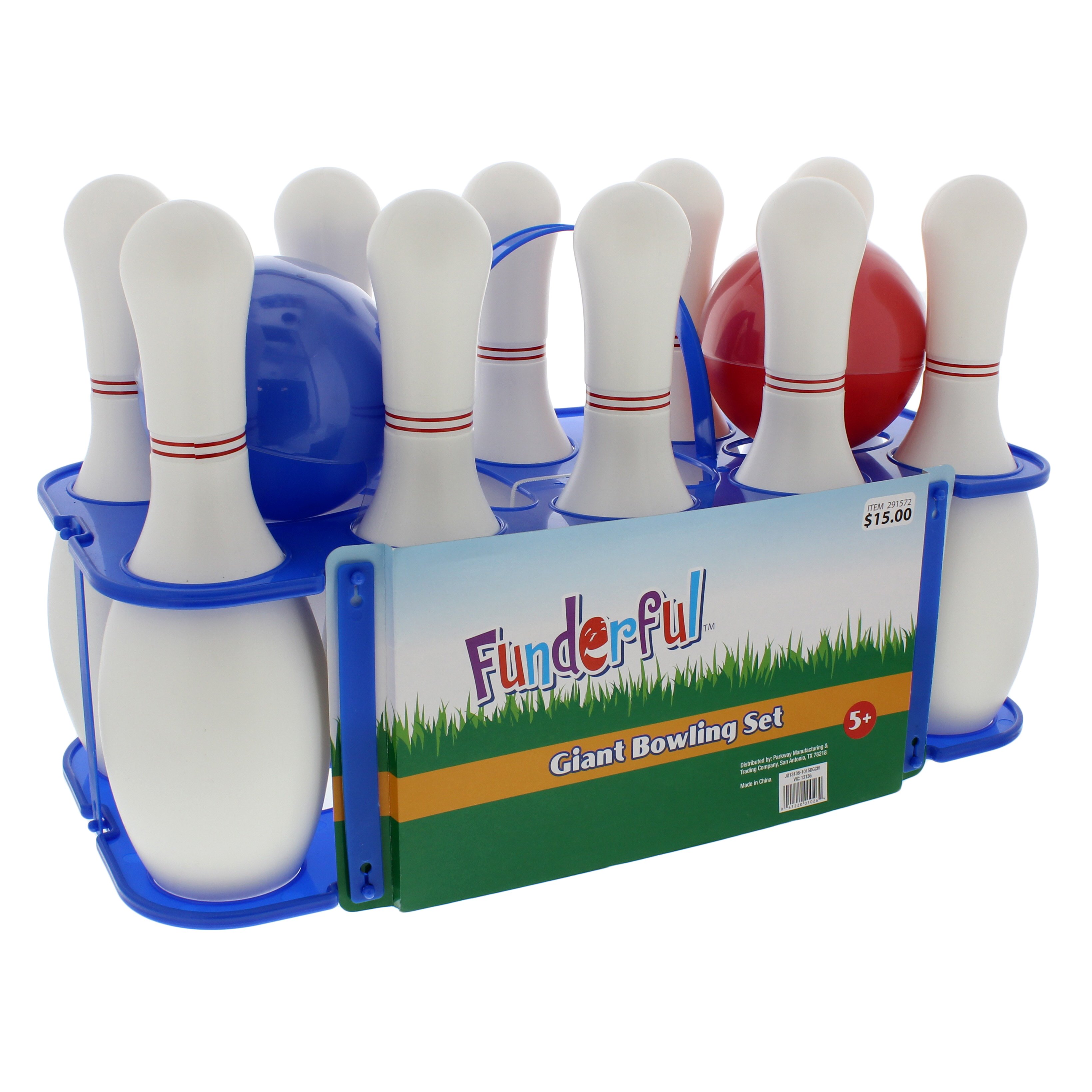 large ten pin bowling set