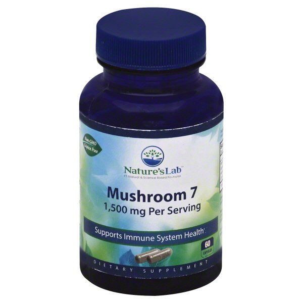 Nature's Lab Mushroom7 Dietary Supplement Capsules Shop Herbs