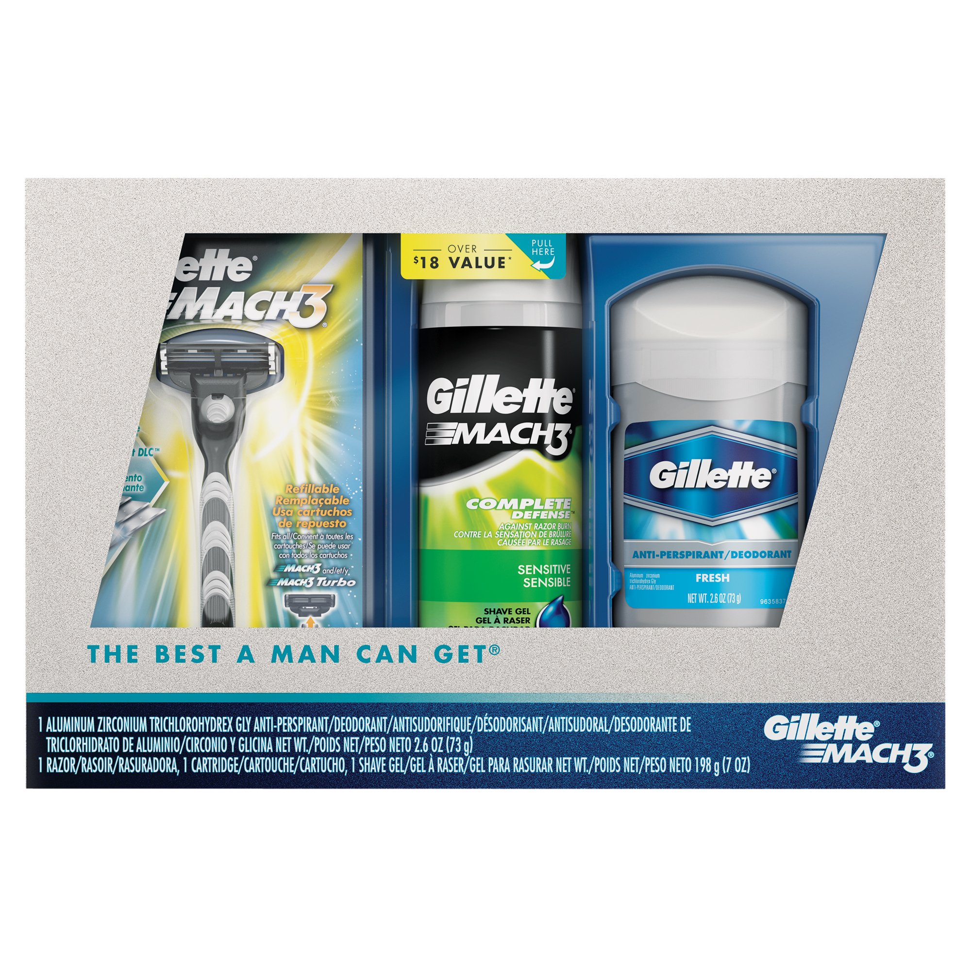 Gillette Mach3 With Deodorant Shave Gel Razor Shop Shaving Hair Removal At H E B
