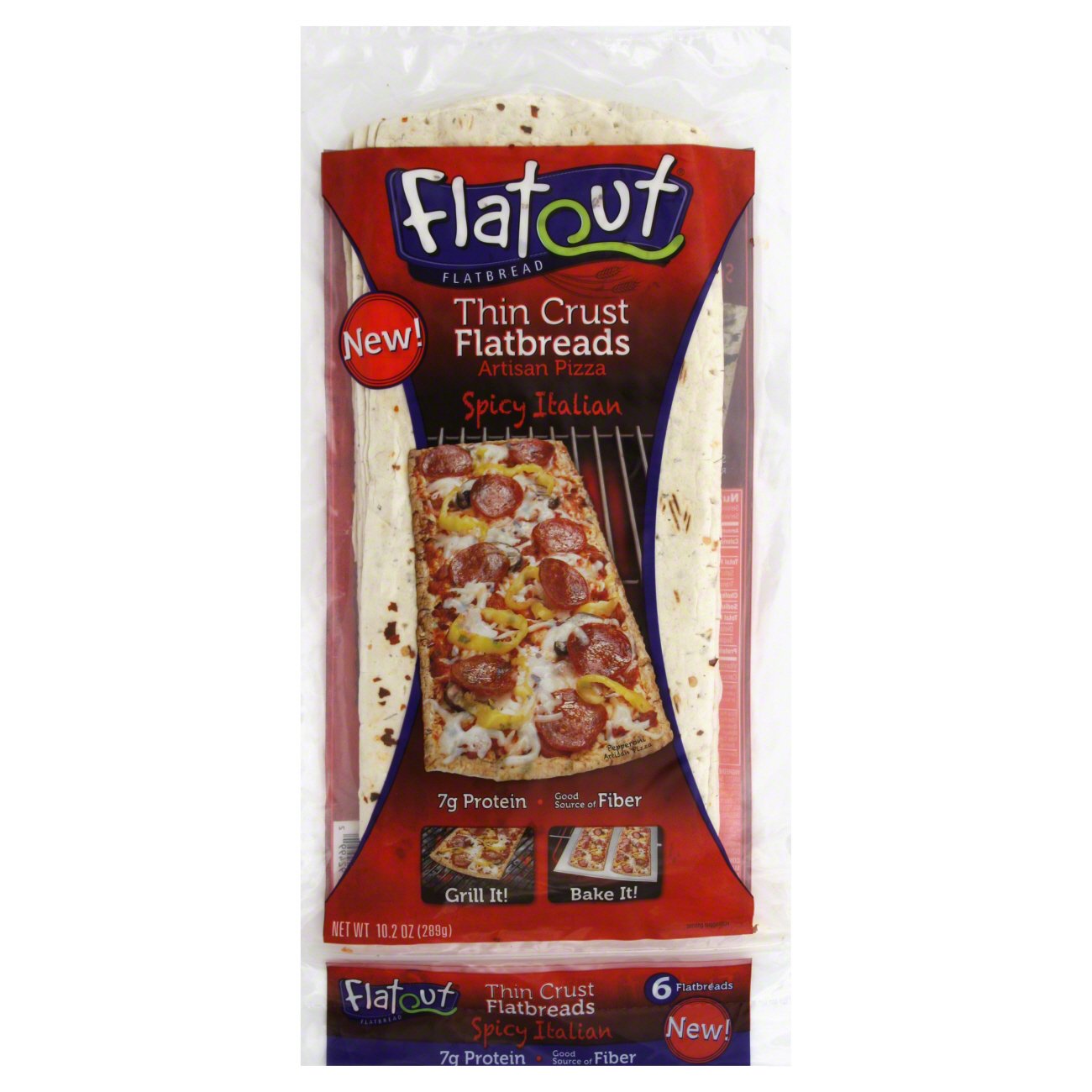 Flatout Thin Crust Flatbread Spicy Italian Shop Pizza crusts at HEB