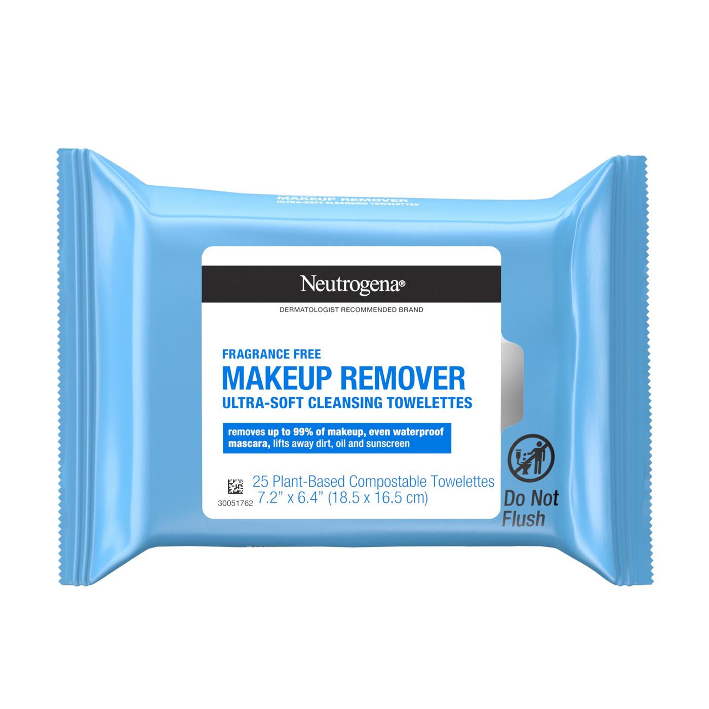 Neutrogena Makeup Remover Cleansing Towelettes - Fragrance Free; image 1 of 8
