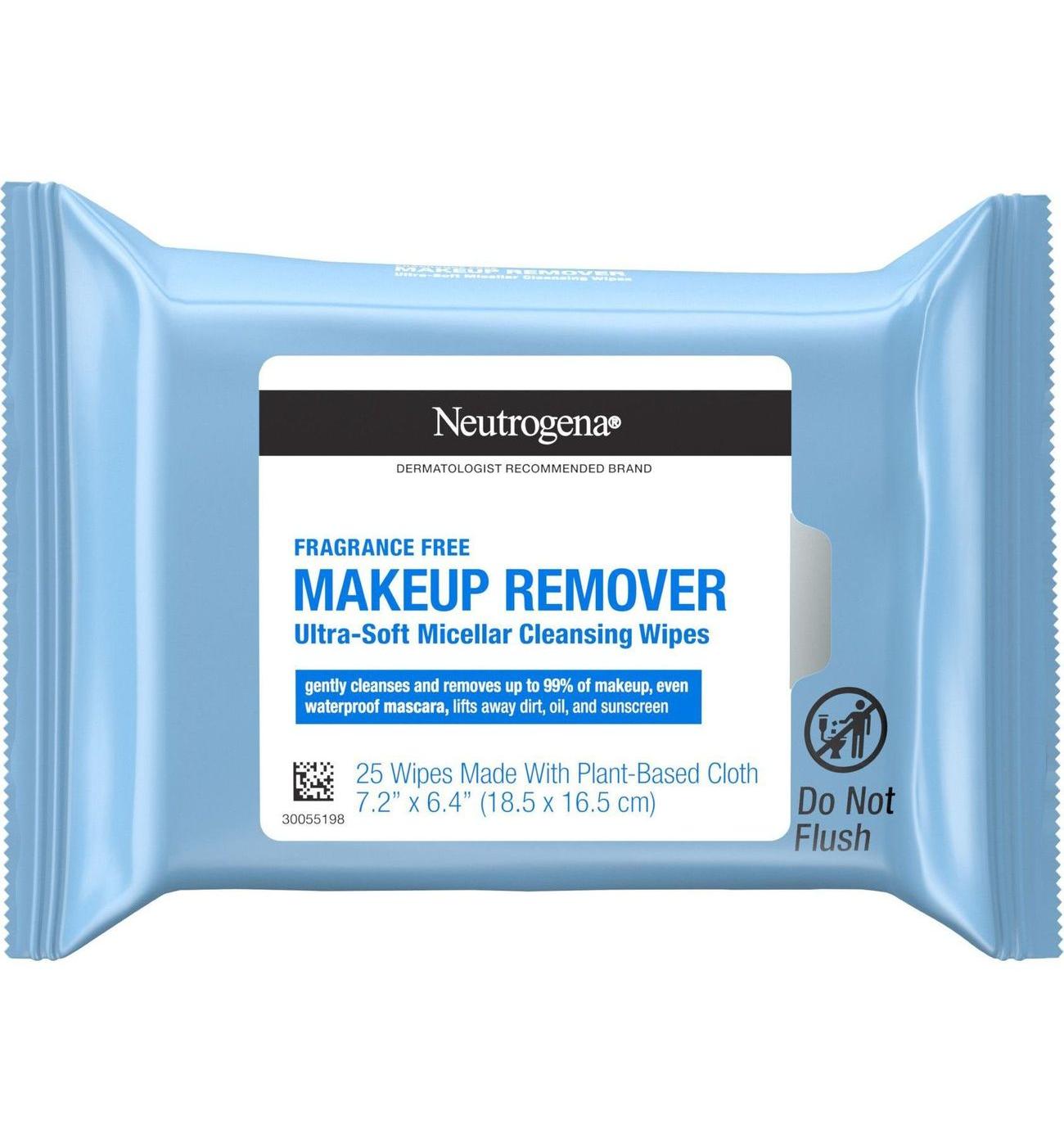 Neutrogena Makeup Remover Cleansing Towelettes - Fragrance Free; image 1 of 8