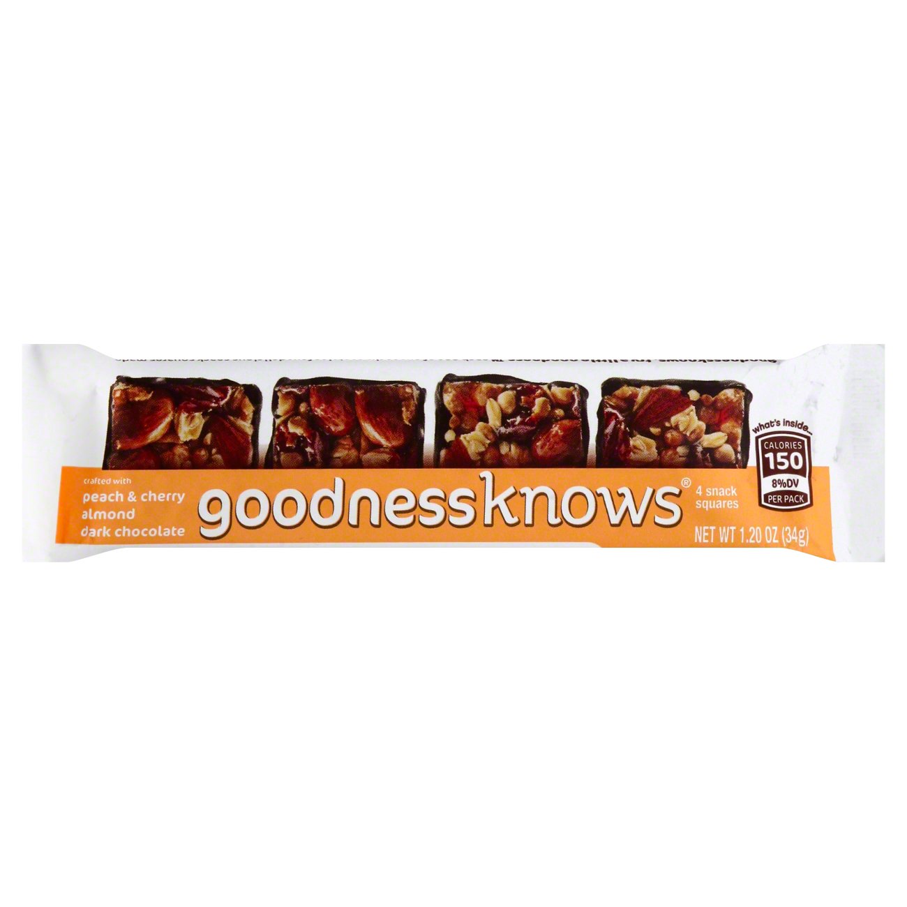 Goodnessknows Peach Cherry Almond Dark Chocolate Shop Snacks Candy At H E B
