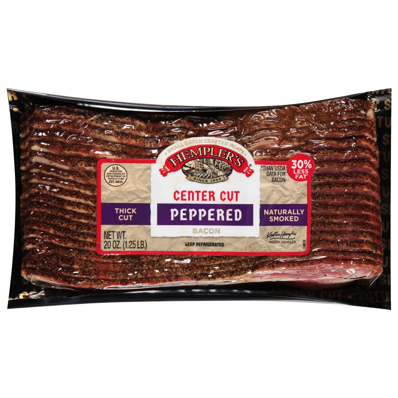 Hempler's Peppered Center Cut Bacon Shop Bacon at HEB