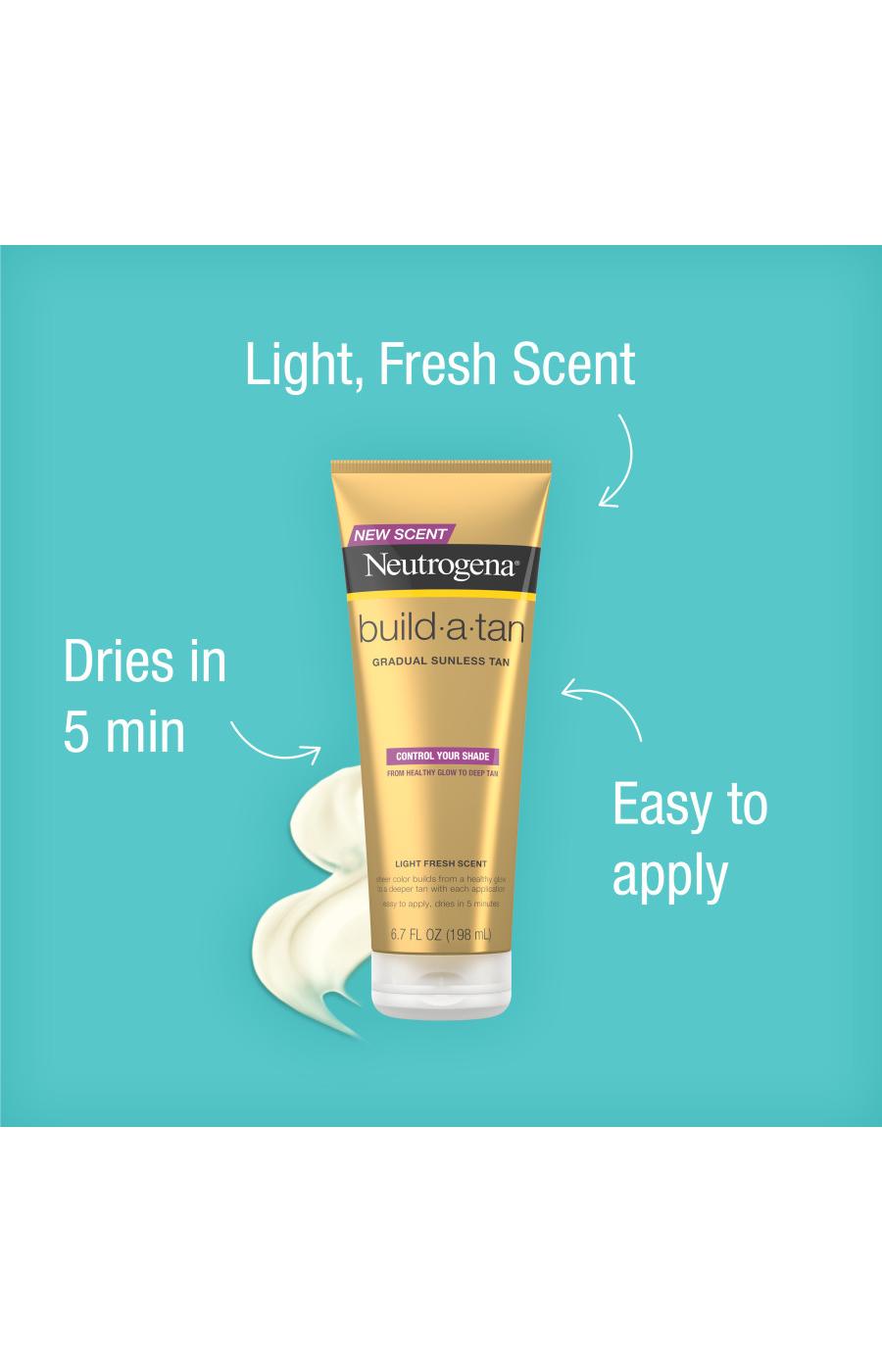 Neutrogena Build-A-Tan Gradual Sunless Tanning Lotion; image 6 of 6