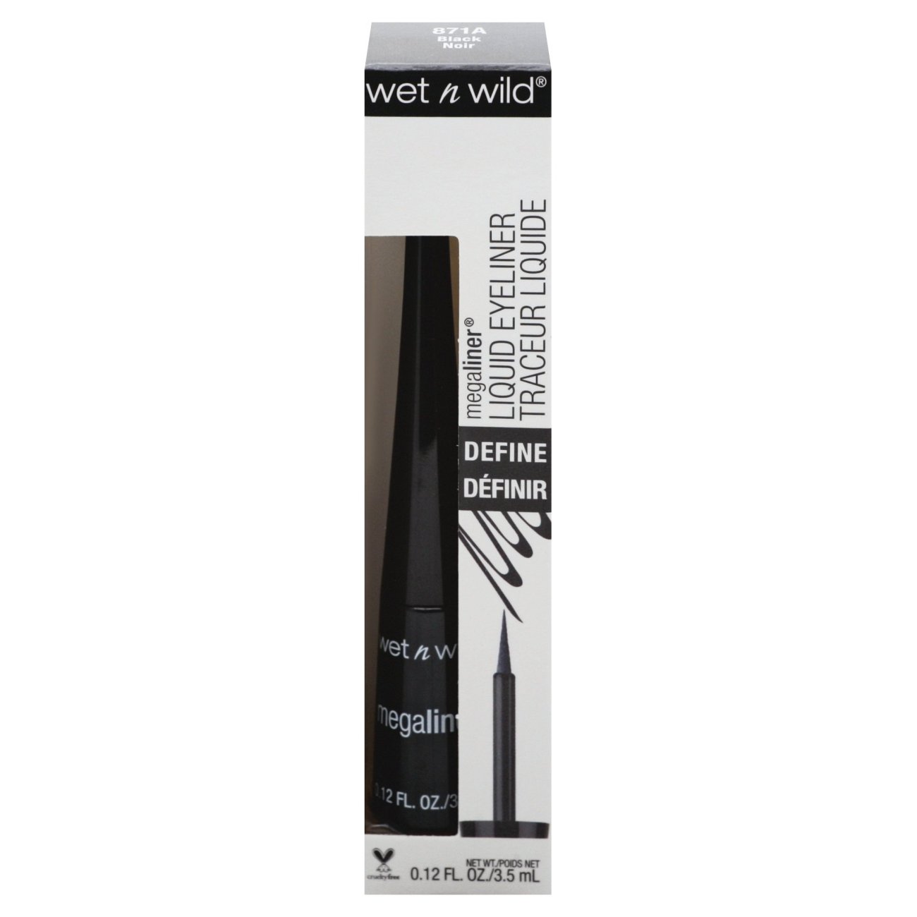 Surrey kød Tage af Wet n Wild MegaLiner Liquid Eyeliner, Black - Shop Eyeliner at H-E-B