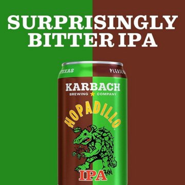 Karbach Hopadillo IPA Craft Beer 12 pk Cans, 12 oz