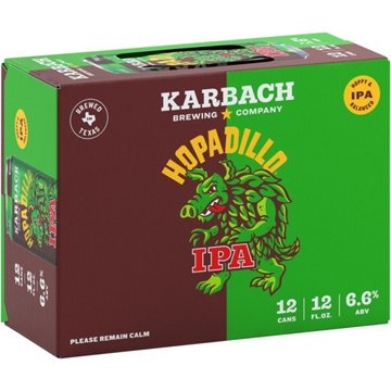 Karbach Hopadillo IPA Craft Beer 12 pk Cans, 12 oz
