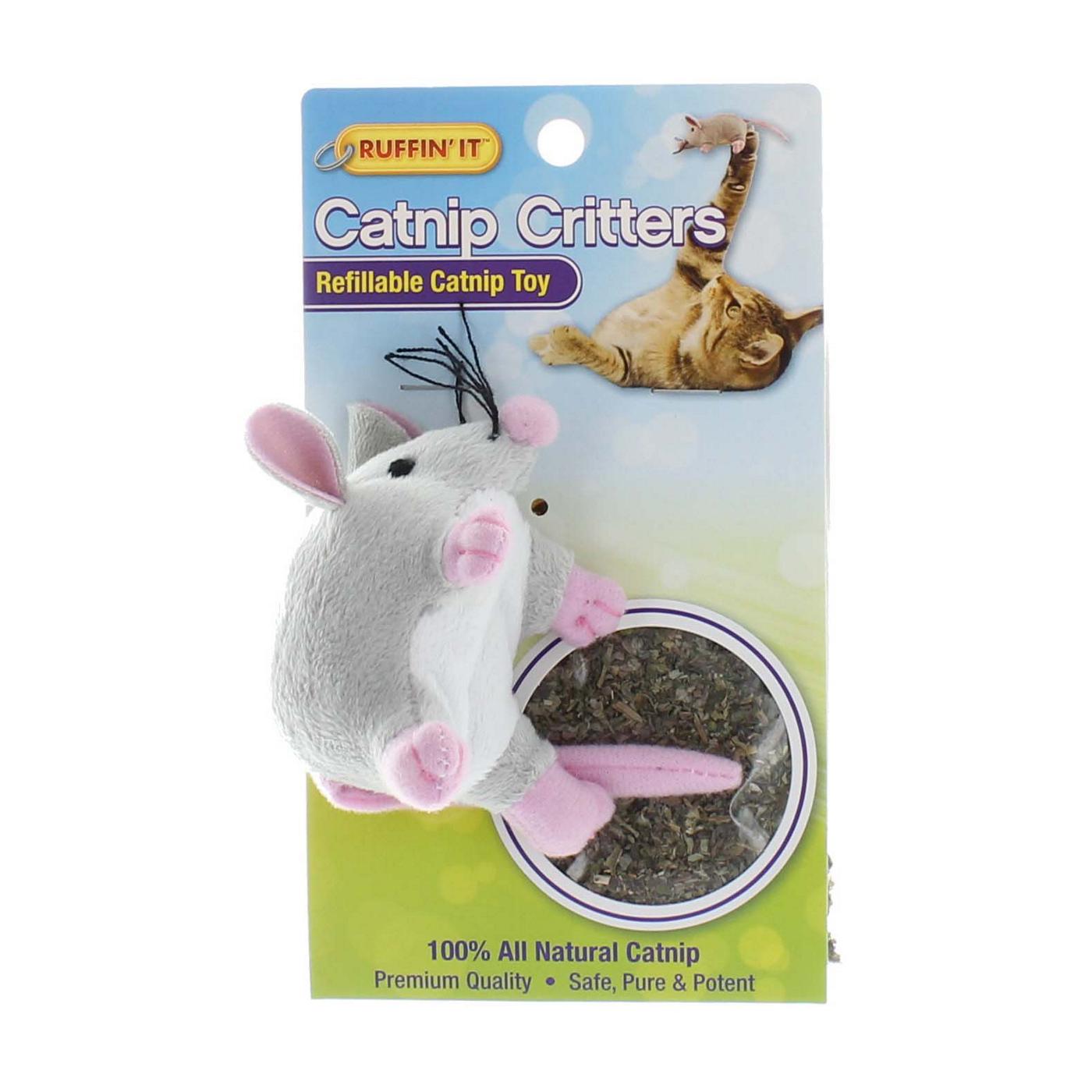 Ruffin' It Catnip Critters Refillable Catnip Toy, Assorted Characters; image 1 of 3